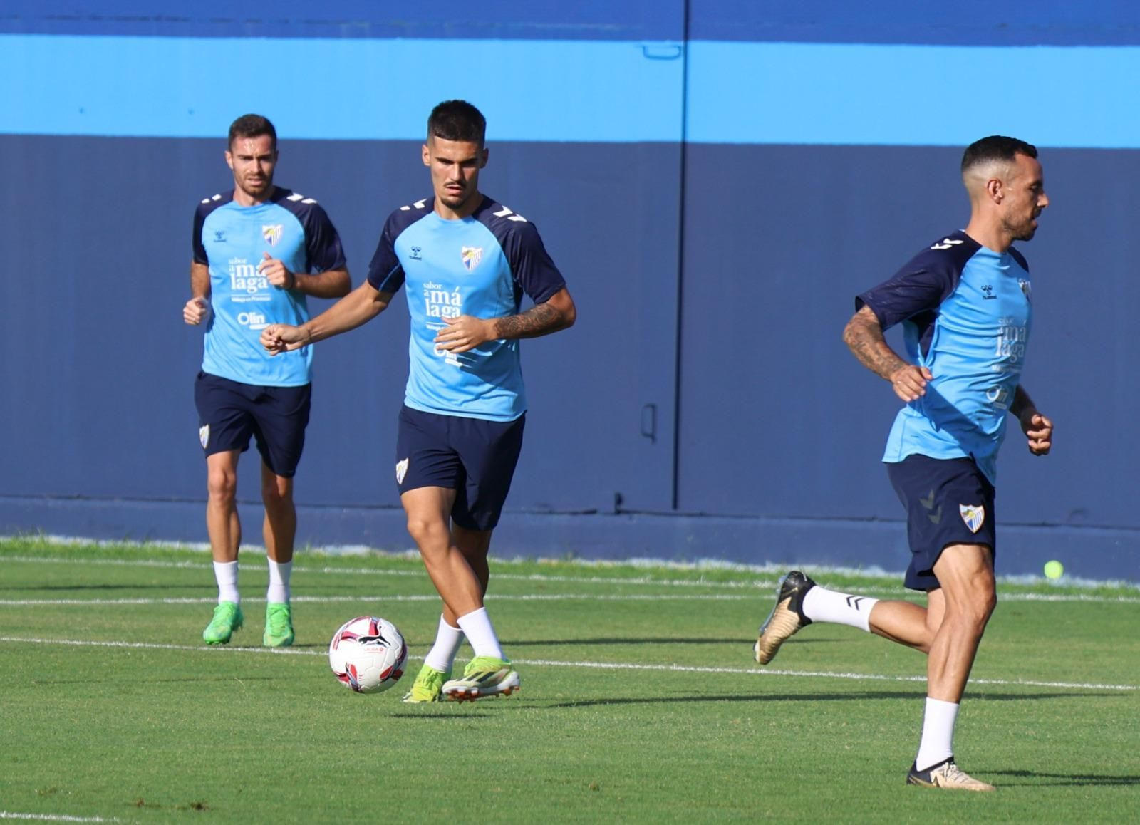 Haitam, como una moto en la última sesión del Málaga CF
