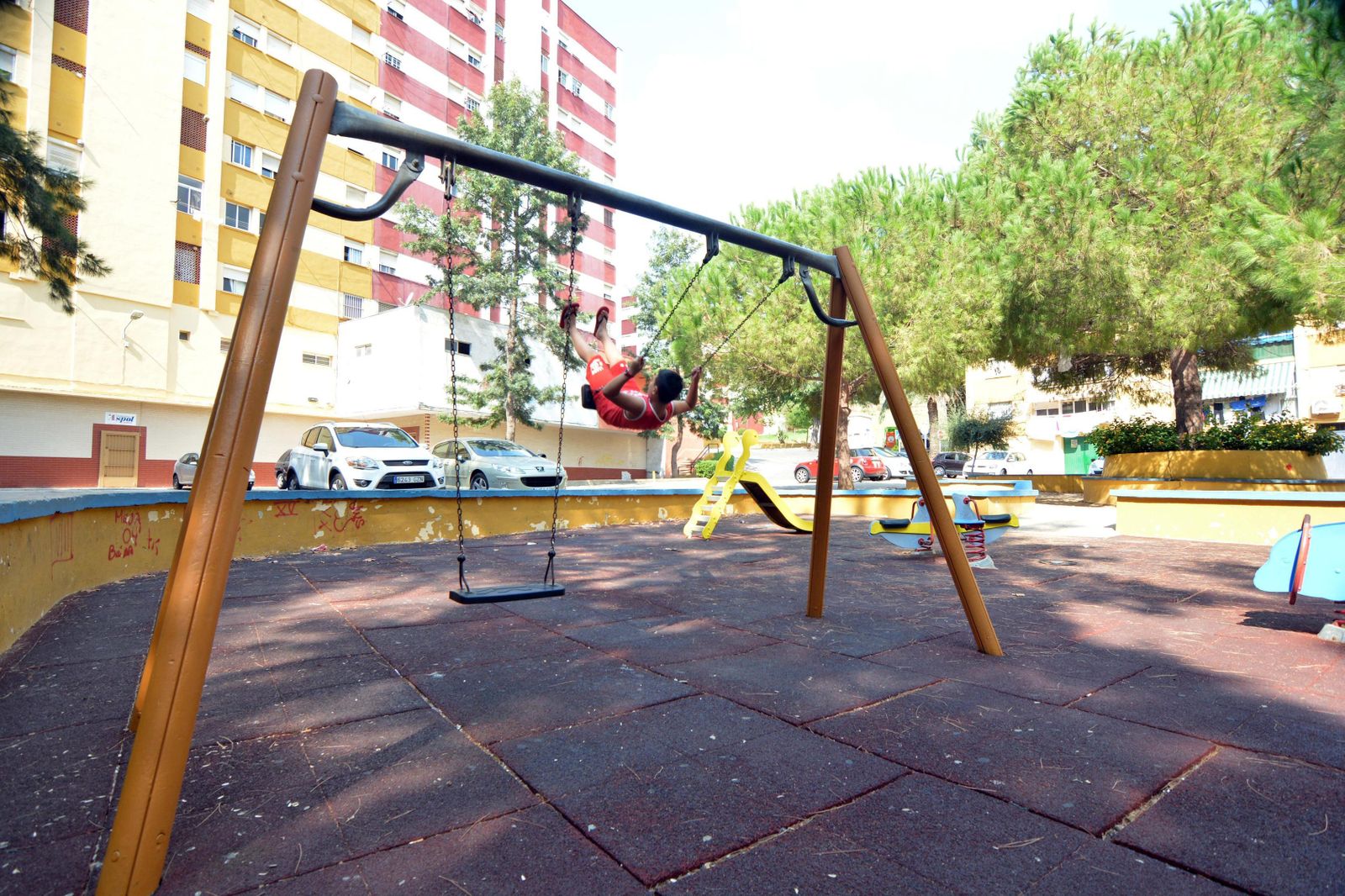 Un parque infantil de Algeciras.