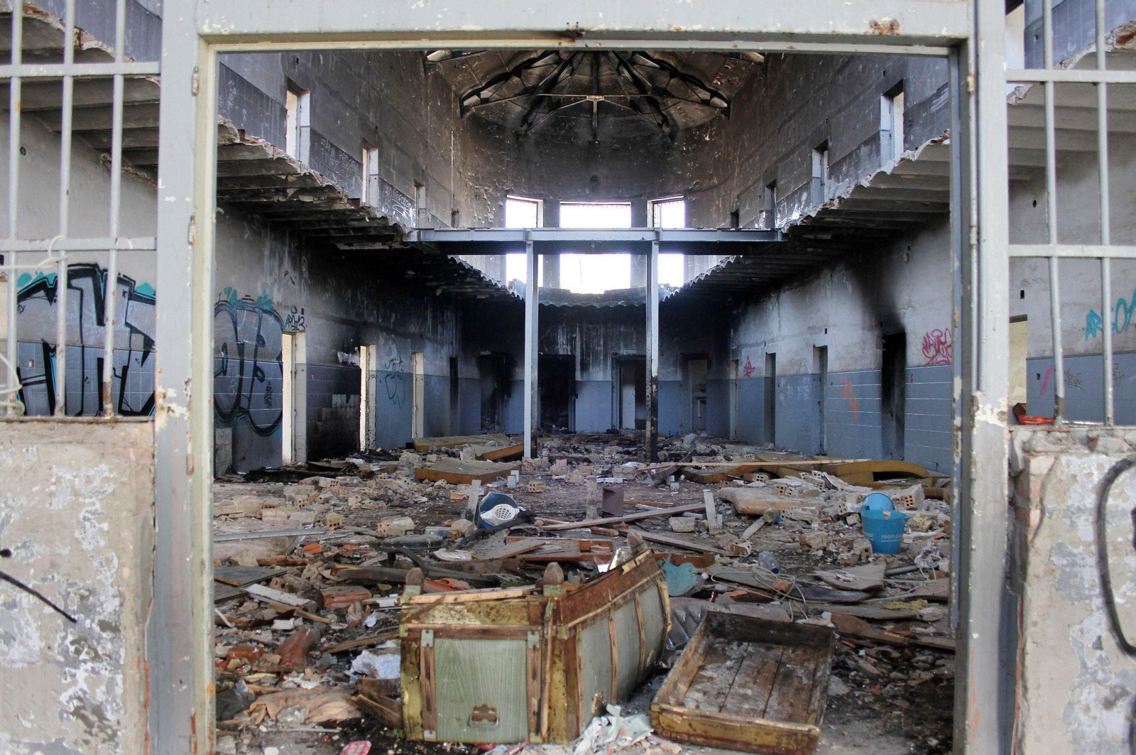 Imágenes de la antigua cárcel de Huelva durante estos últimos años