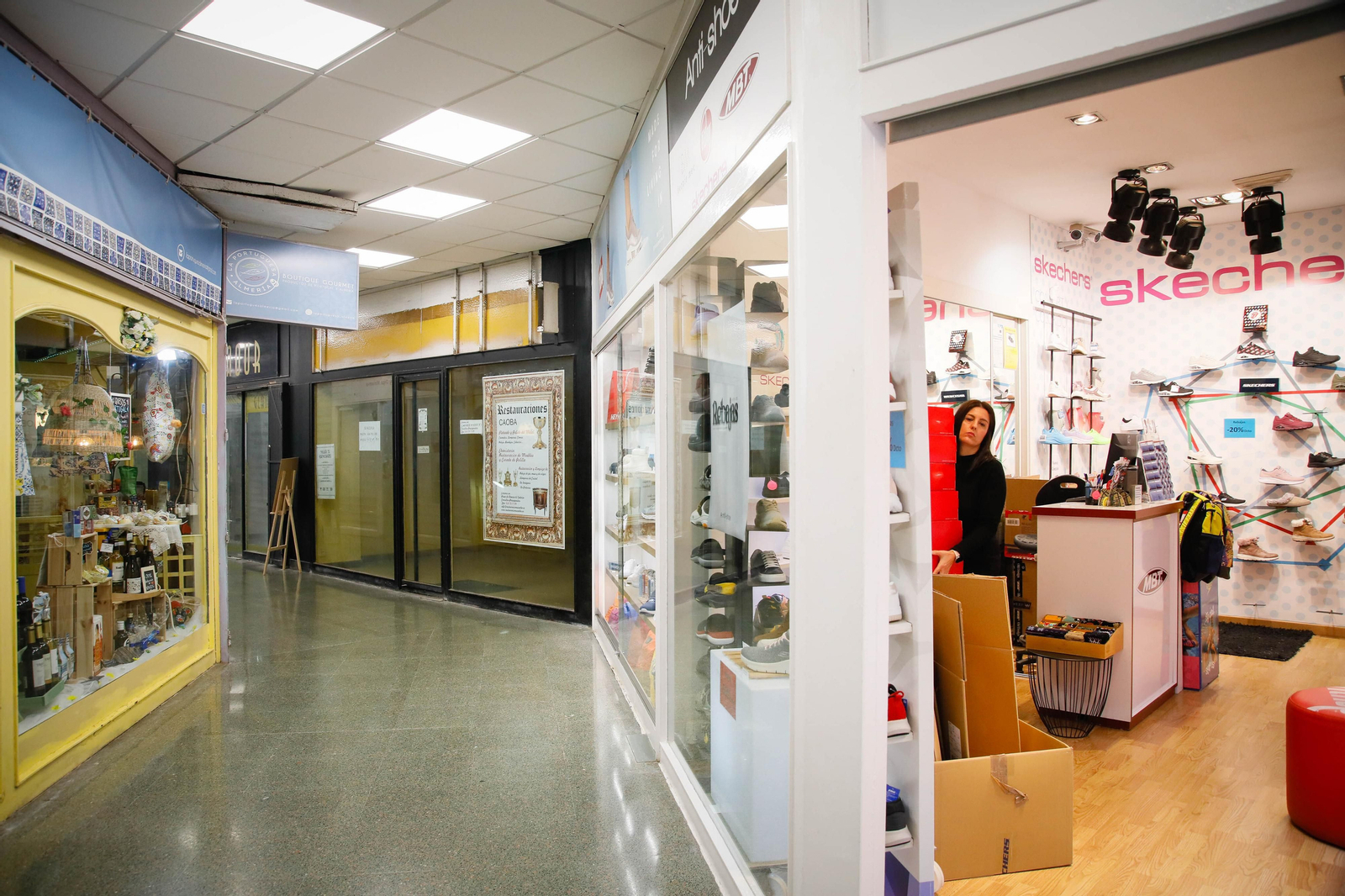 Estas son las imágenes de las galerías comerciales de la ciudad