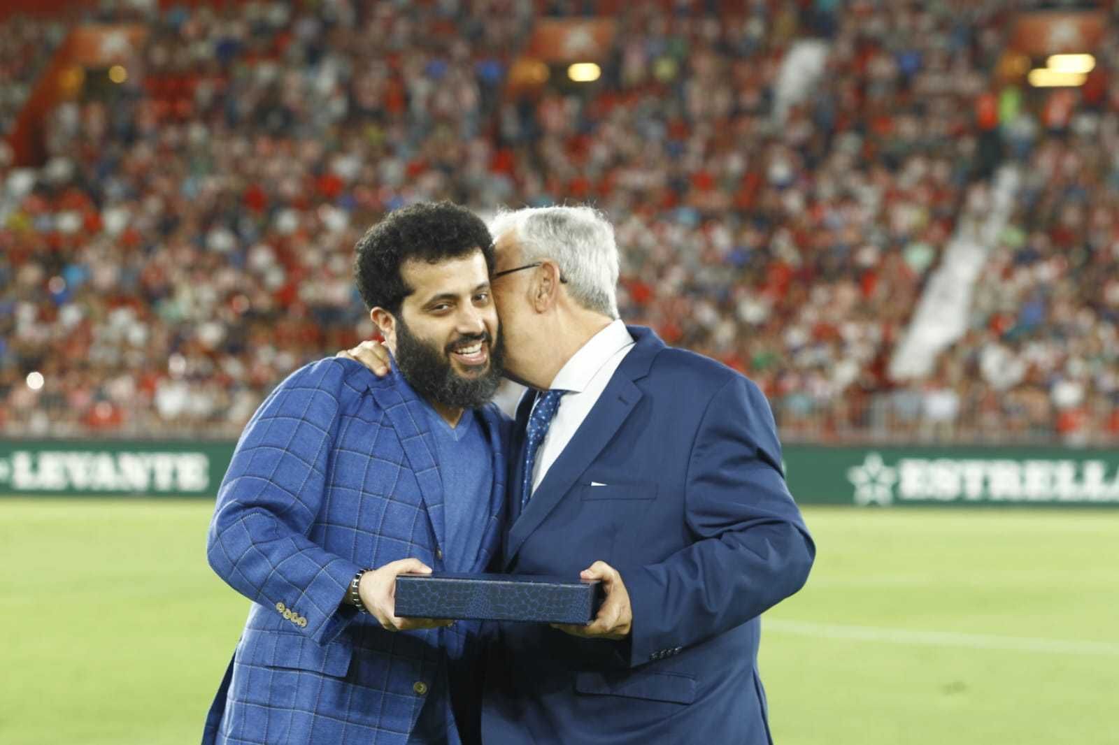 Turki Al-Sheikh llegó a Almería para presenciar el encuentro