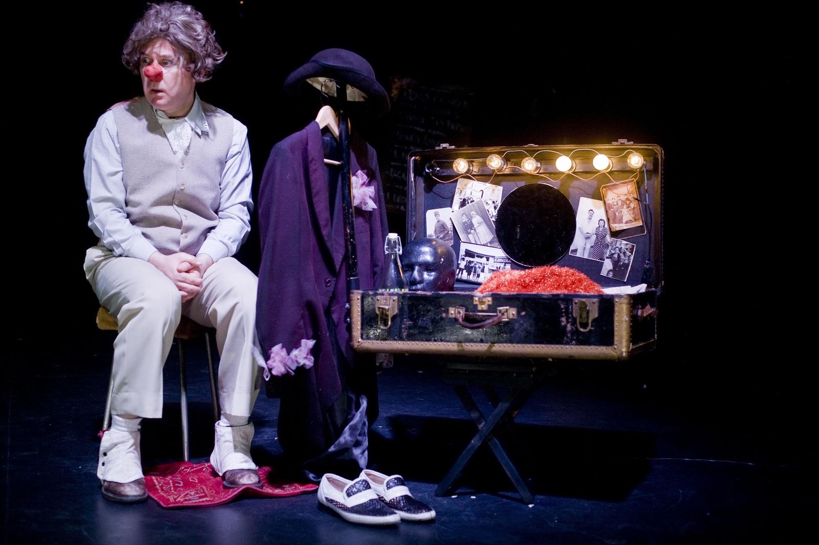 Un momento del espectáculo a cargo de la compañía 'Teatro El Zurdo'.