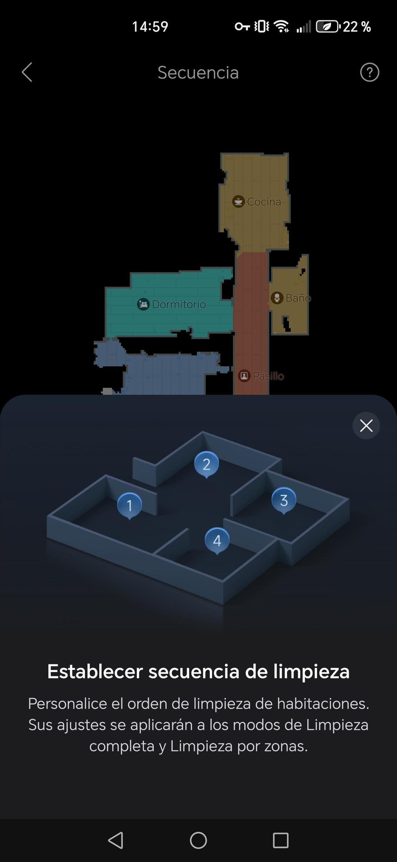 Aplicación Roborock - Robot aspirador Saros Z70