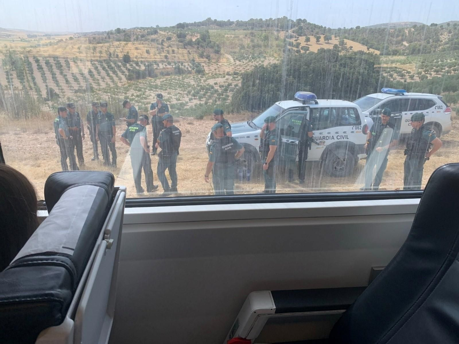 Una de las muchas veces que los trenes de Almería a Madrid se han estropeado.