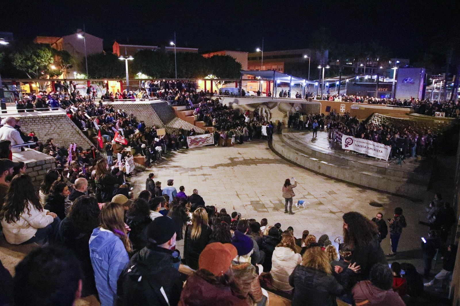 Las imágenes de la manifestación realizada por Asamblea Feminista 8M en Almería