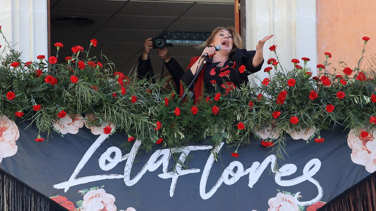 Imágenes de los balcones de Lola Flores en Jerez