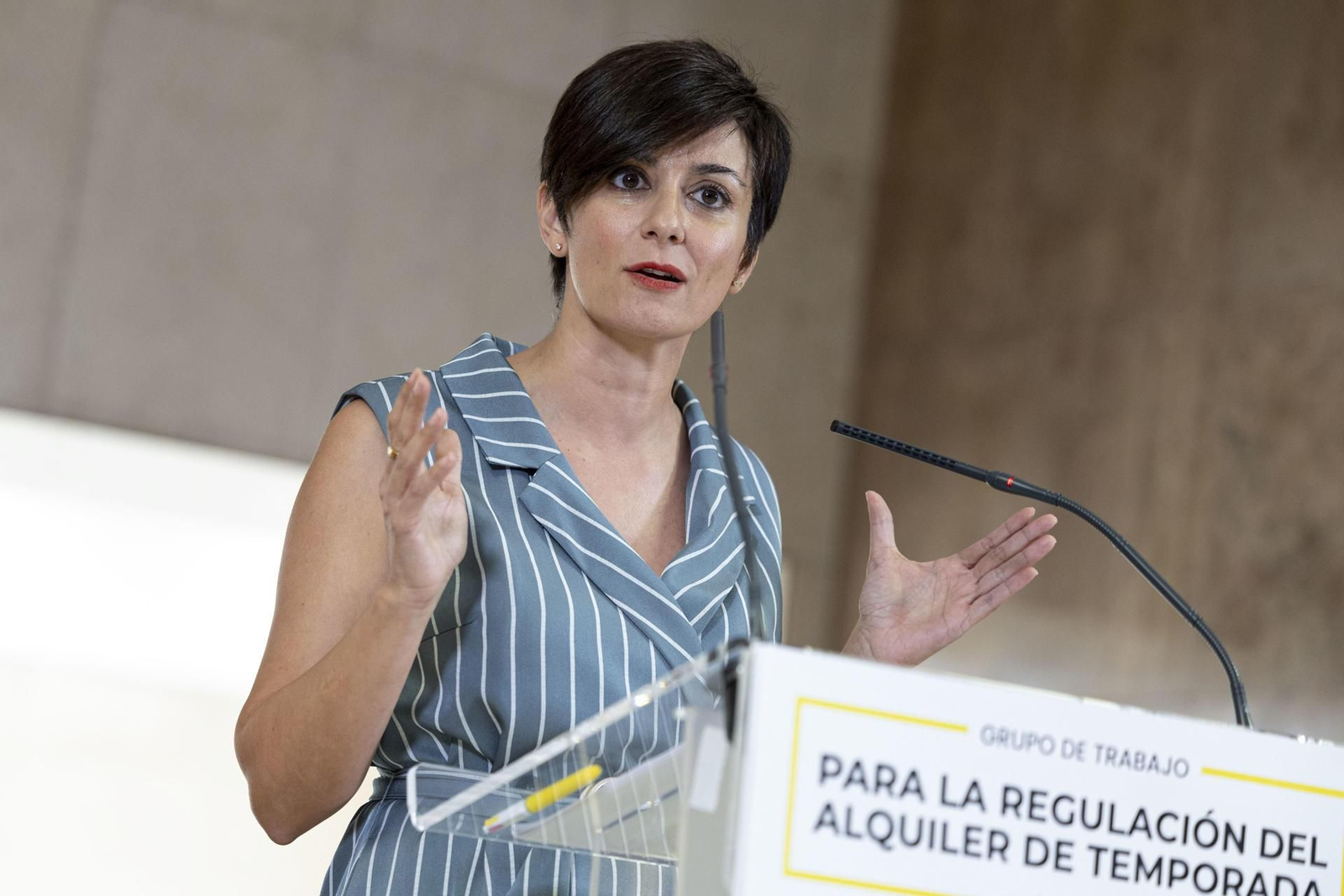 Isabel Rodríguez, ministra de Vivienda, este miércoles.