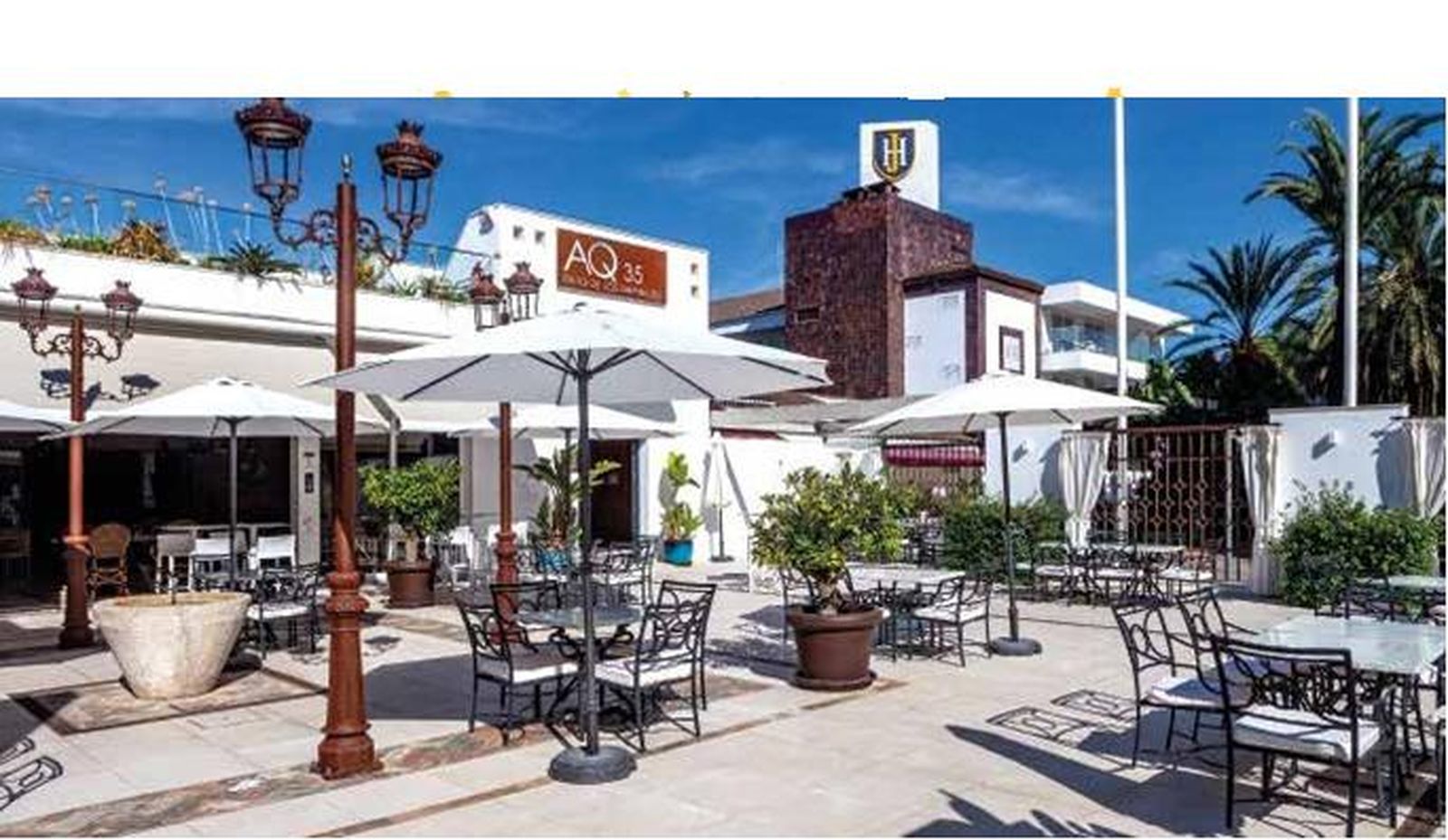 Terraza de este magnífico restaurante.