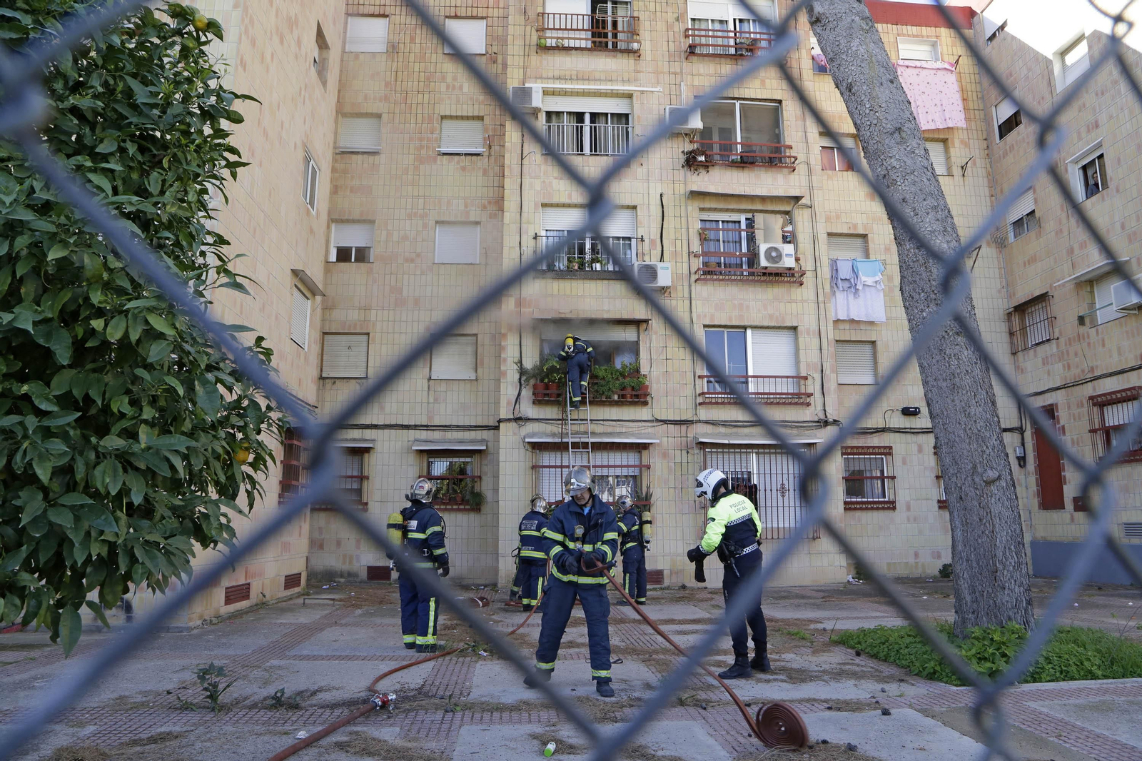 Incendio en una vivienda en La Granja, el pasado mes de diciembre.