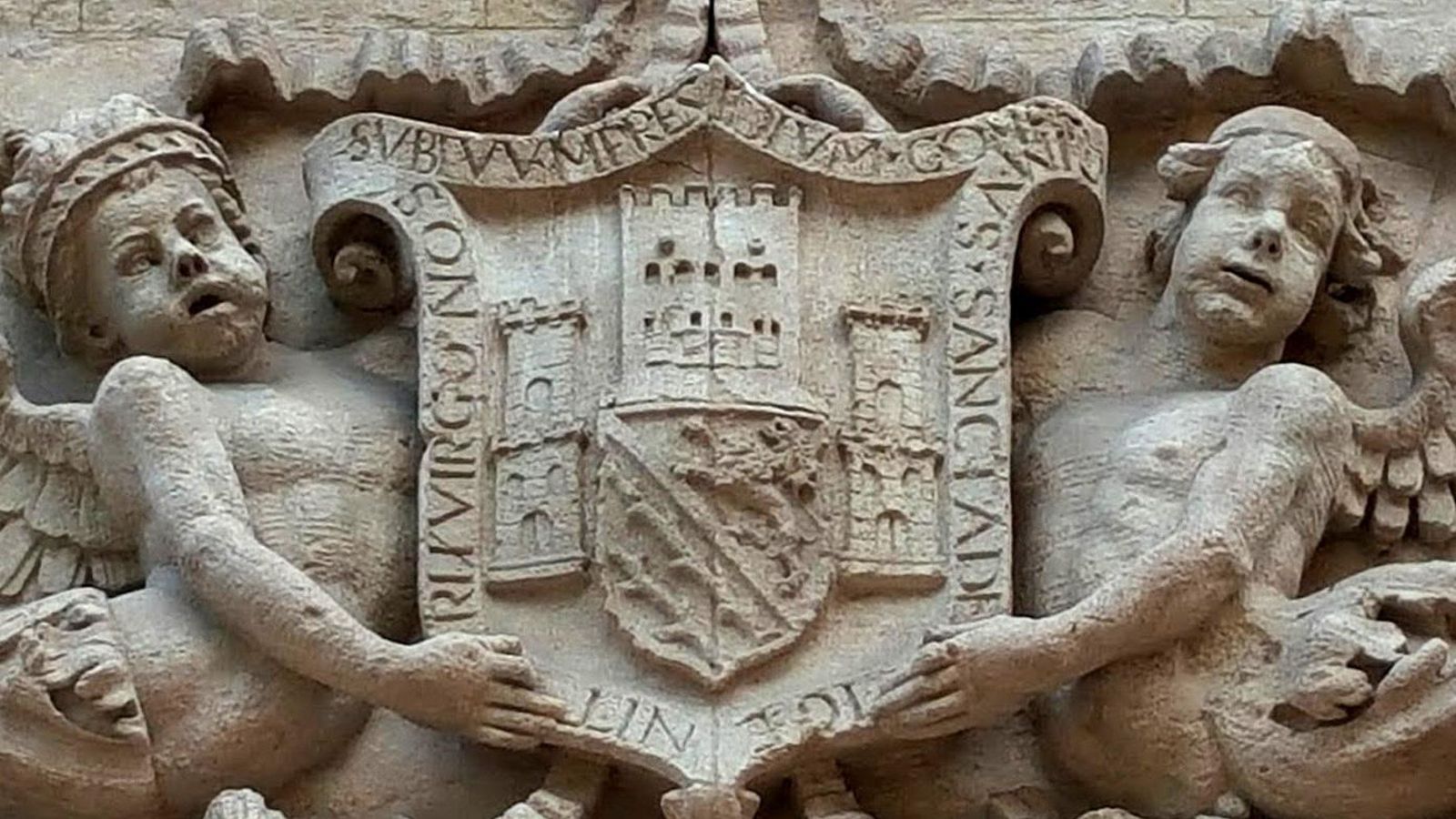 Escudo de armas de Fernando de Zafra, señor de Castril. En el centro aparece la Torre de Comares en reconocimiento a su destacada participación en las capitulaciones de la Granada nazarí.