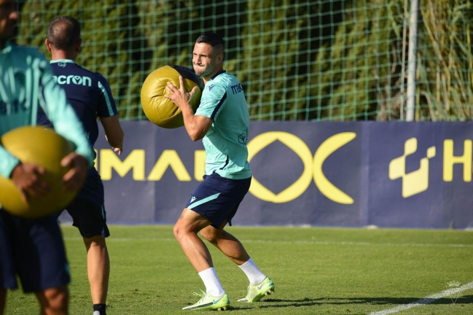 Andone en un entrenamiento.