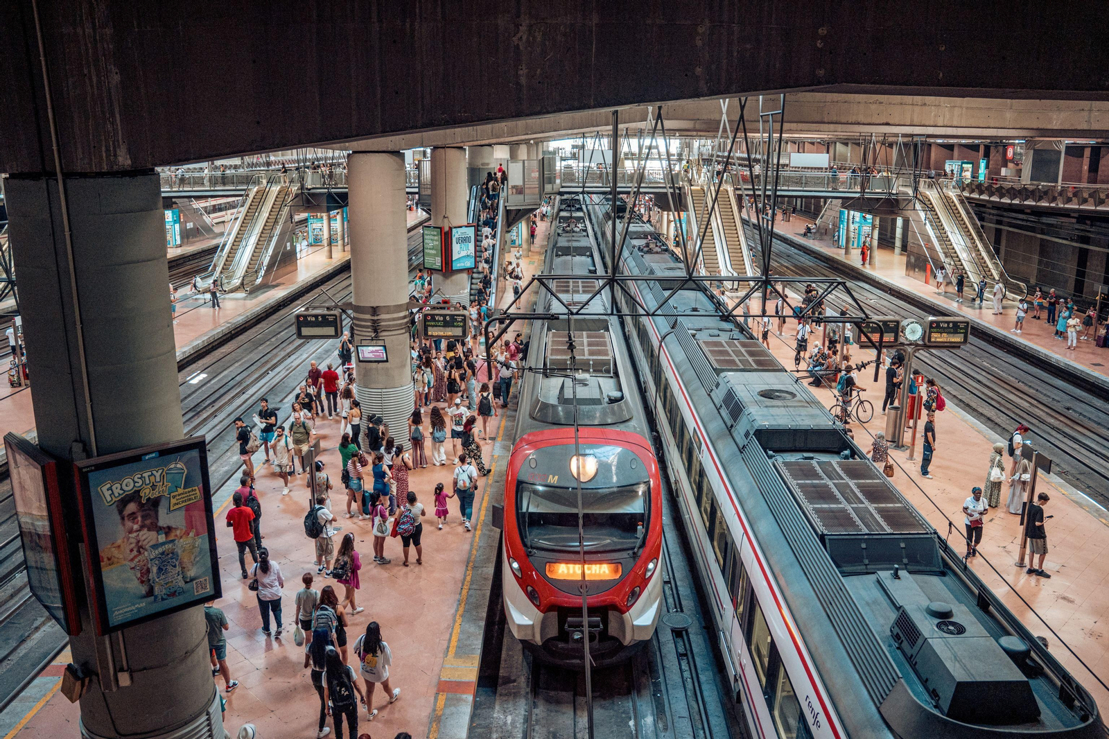 La estación de Atocha, en Madrid.