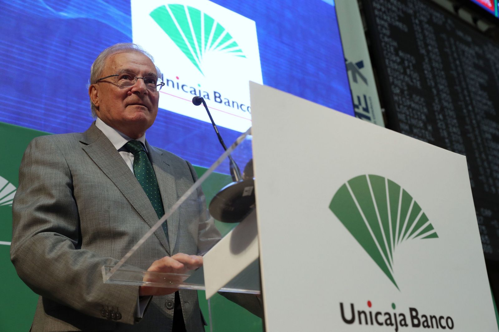 La salida a Bolsa de Unicaja Banco en imágenes