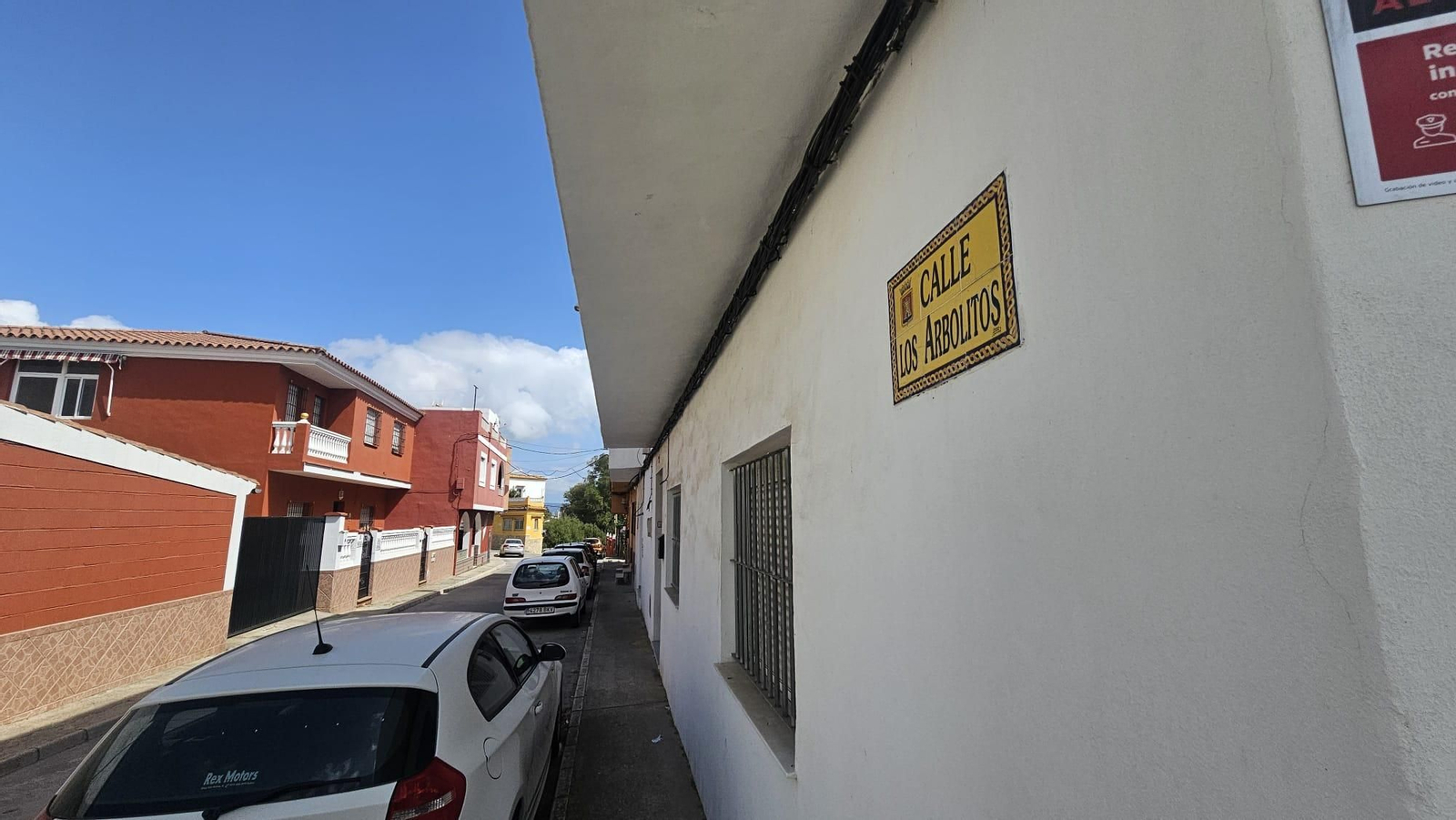 La calle Los arbolitos, donde tuvo lugar el fatal suceso.