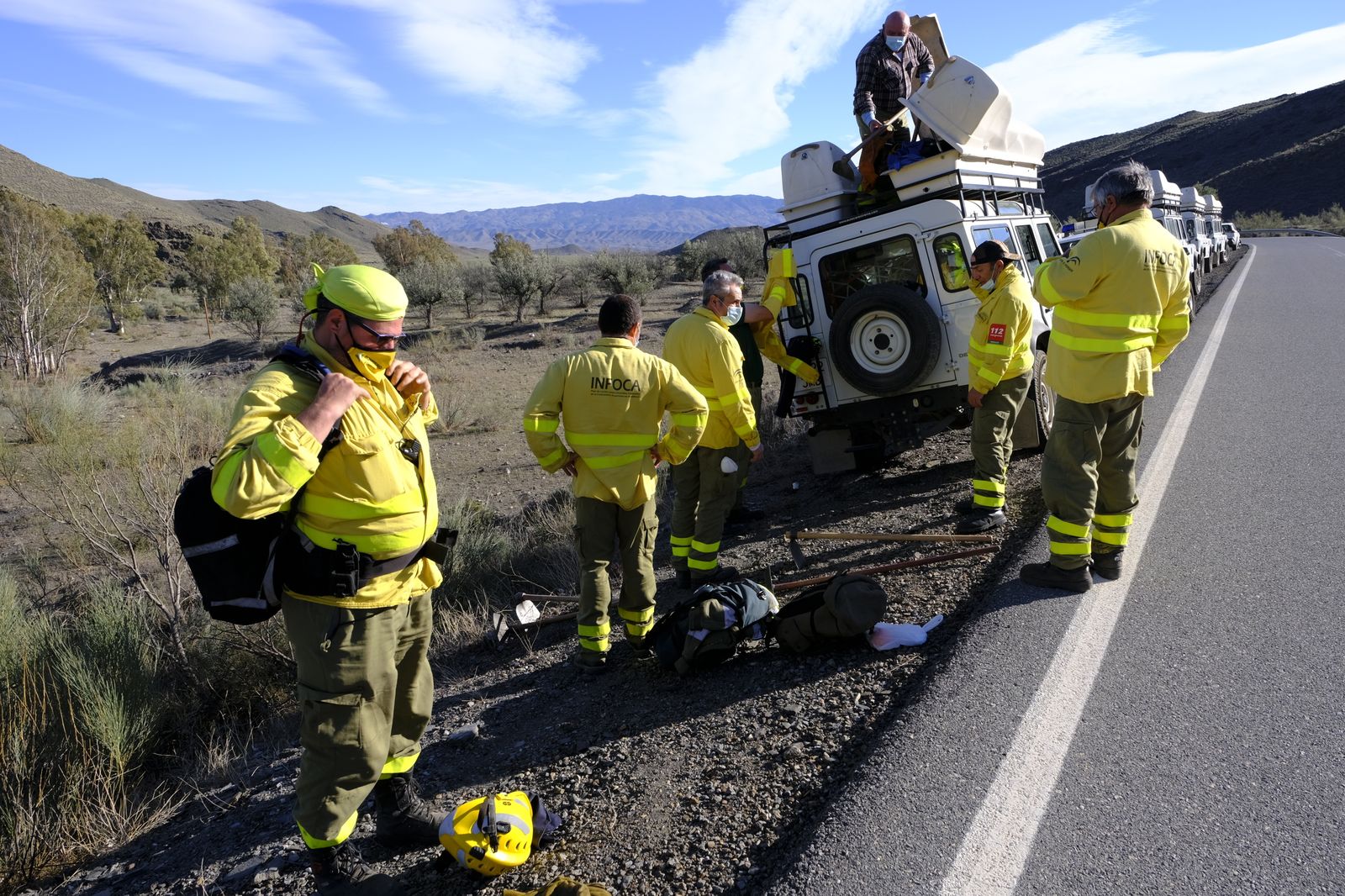 Fotogalería incendio en Castro de Filabres. Almería