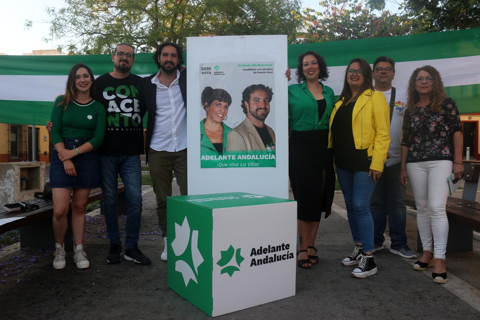 Las imágenes del comienzo de la campaña electoral en Puerto Real