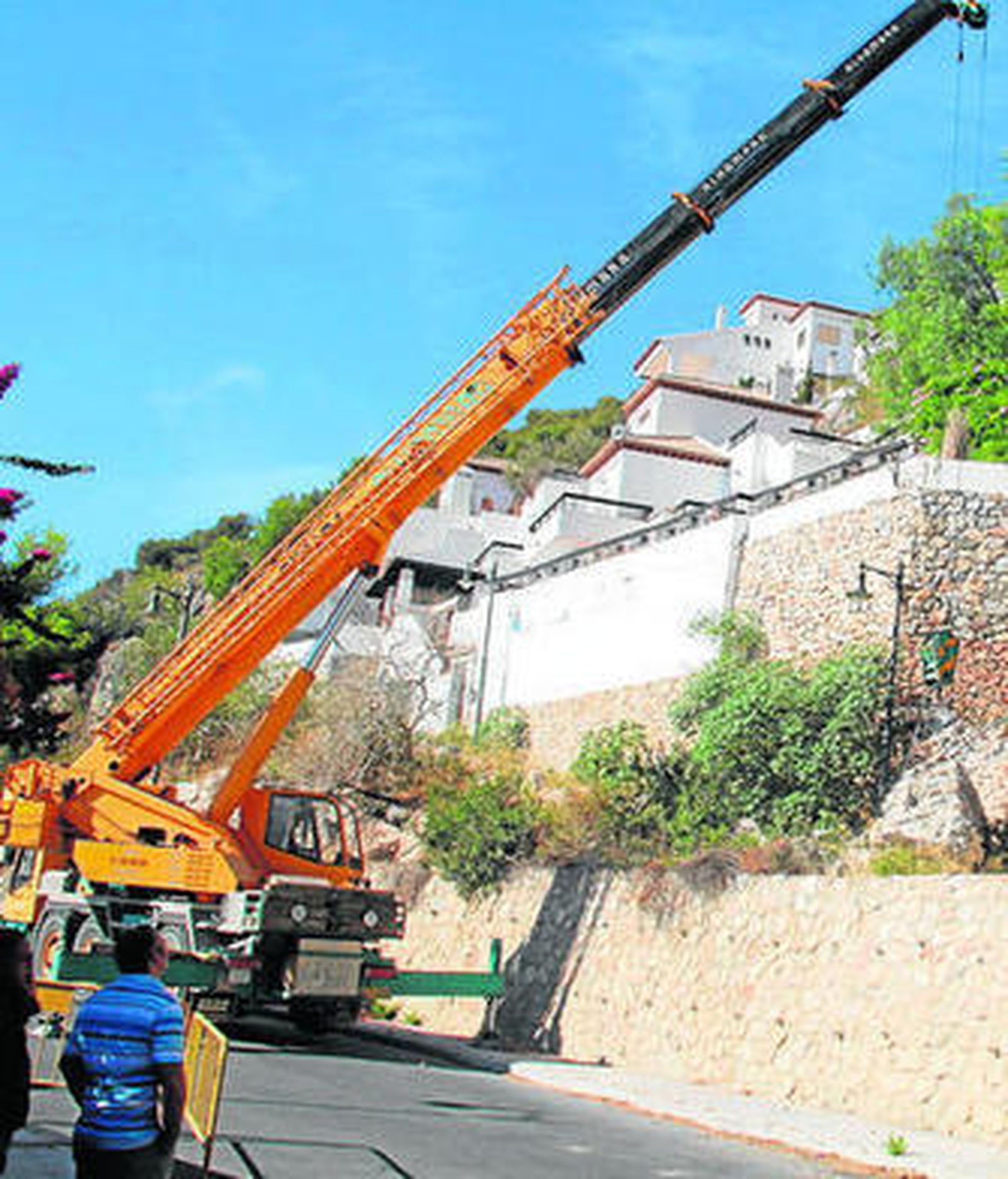 La urbanización ha sufrido numerosos corrimientos de tierra.