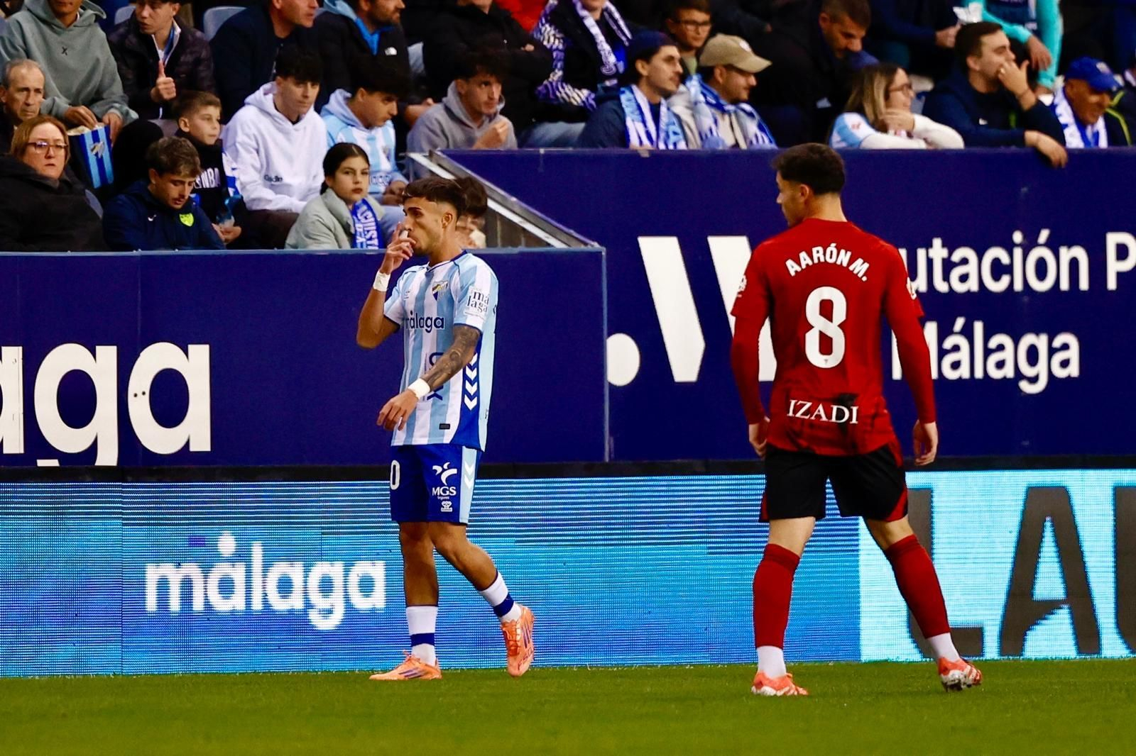 El Málaga CF-Mirandés, en fotos