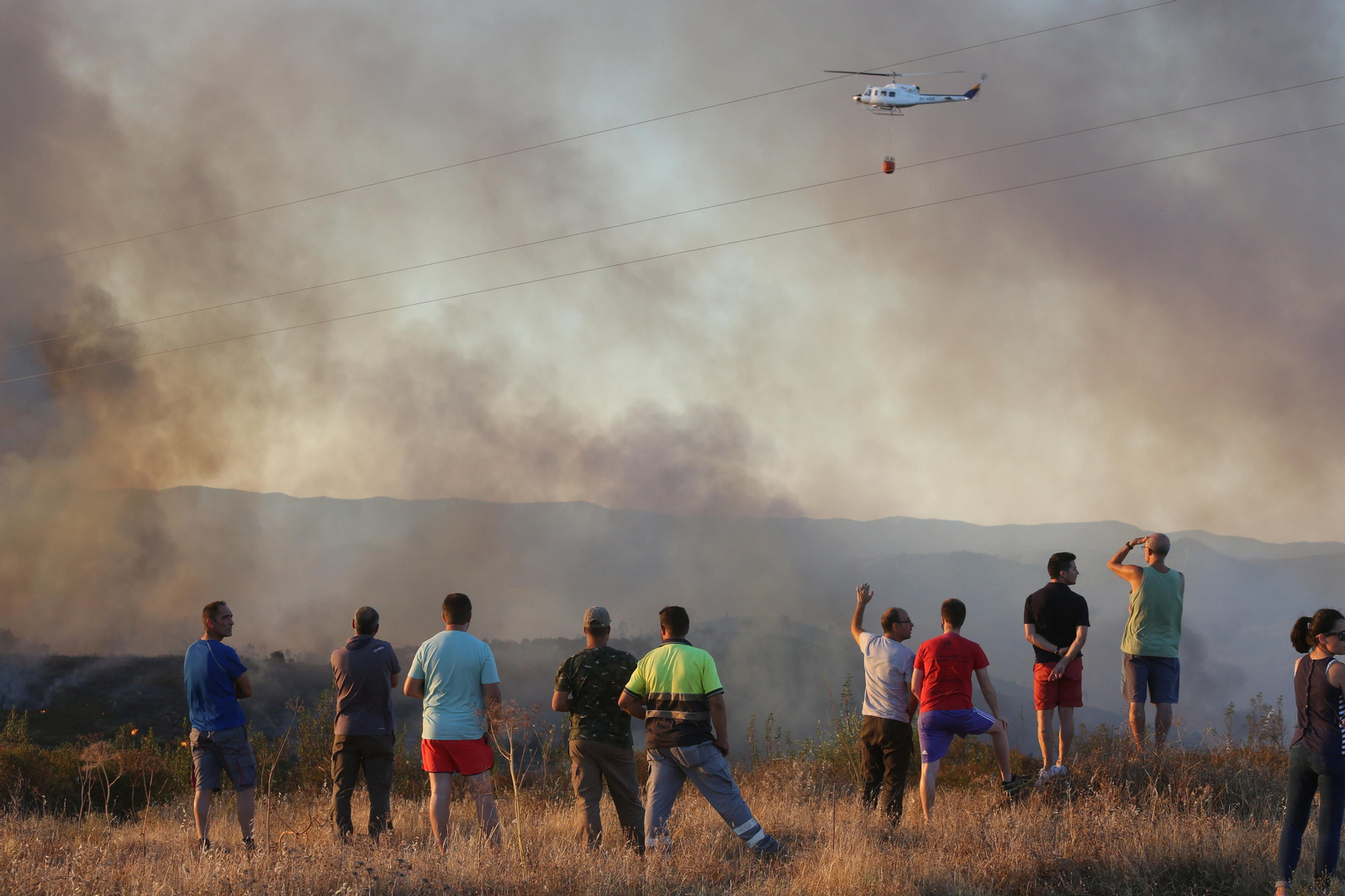 El incendio de Riotinto en imágenes