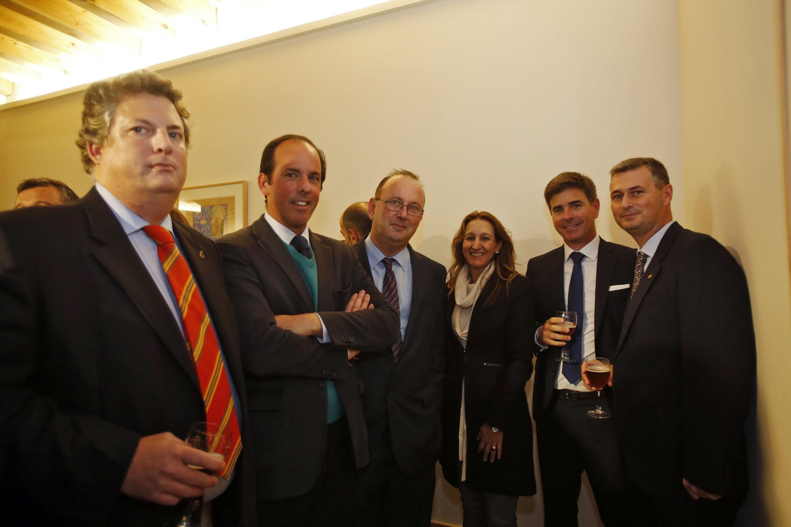 Alfonso Domecq, José Argudo, Luis Rodríguez Garat, hermano del conferenciante, Belén Toscano, David Méndez y Manuel Cervera.