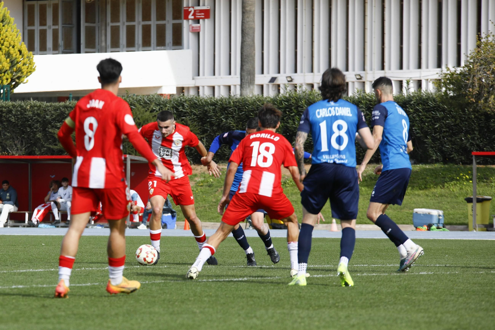 Imágenes del partido entre Almeria B contra Villanovense de segunda RFEF