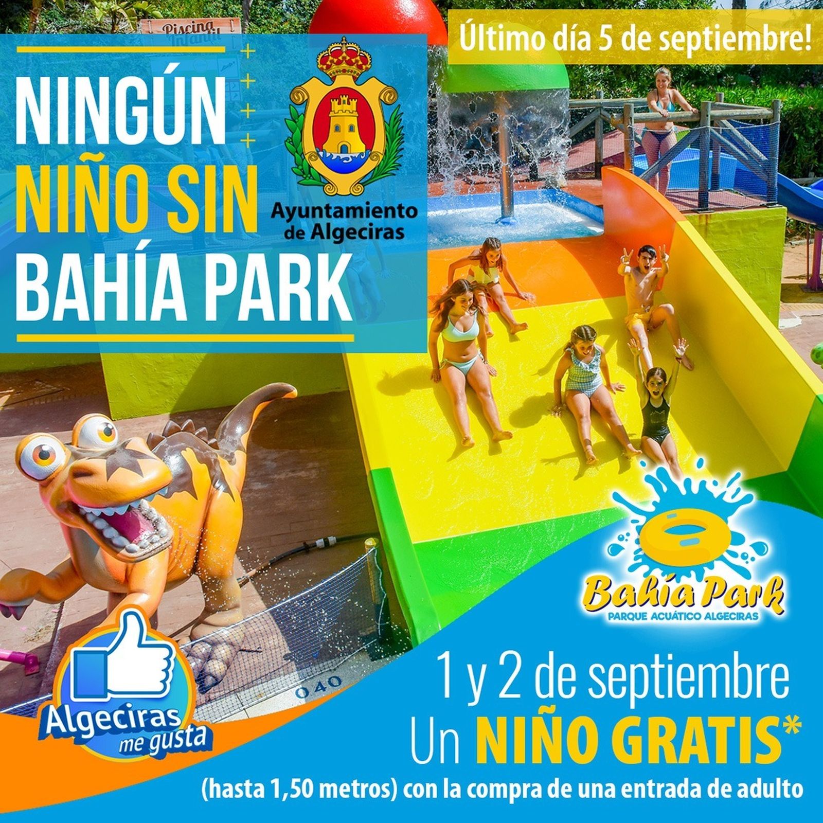 Cartel de la iniciativa 'Ningún niño sin Bahía Park'.