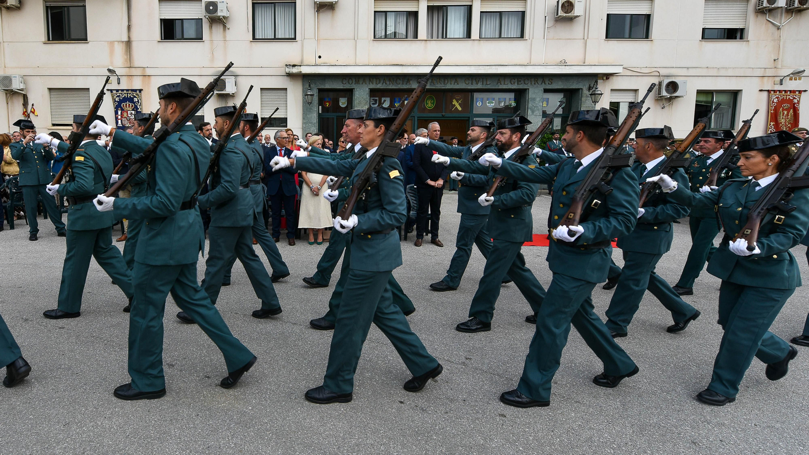 Fotos del acto por el 179 aniversario de la creación de la Guardia Civil en la Comandancia de Algeciras