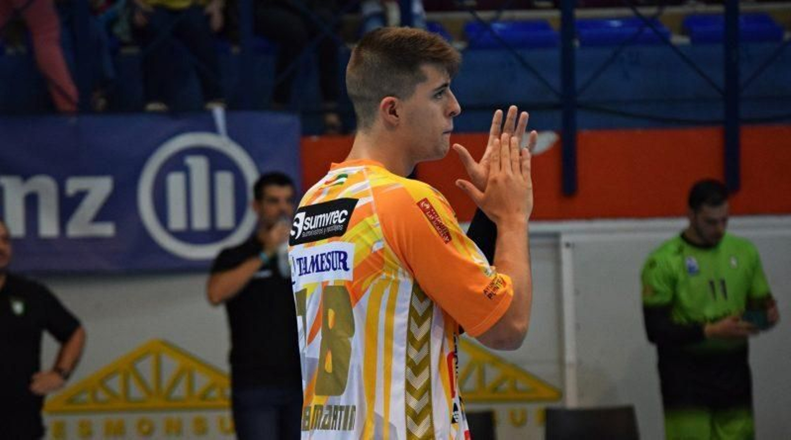 Pablo Martín, durante un partido con el Ángel Ximénez. Pablo Martín, durante un partido con el Ángel Ximénez.