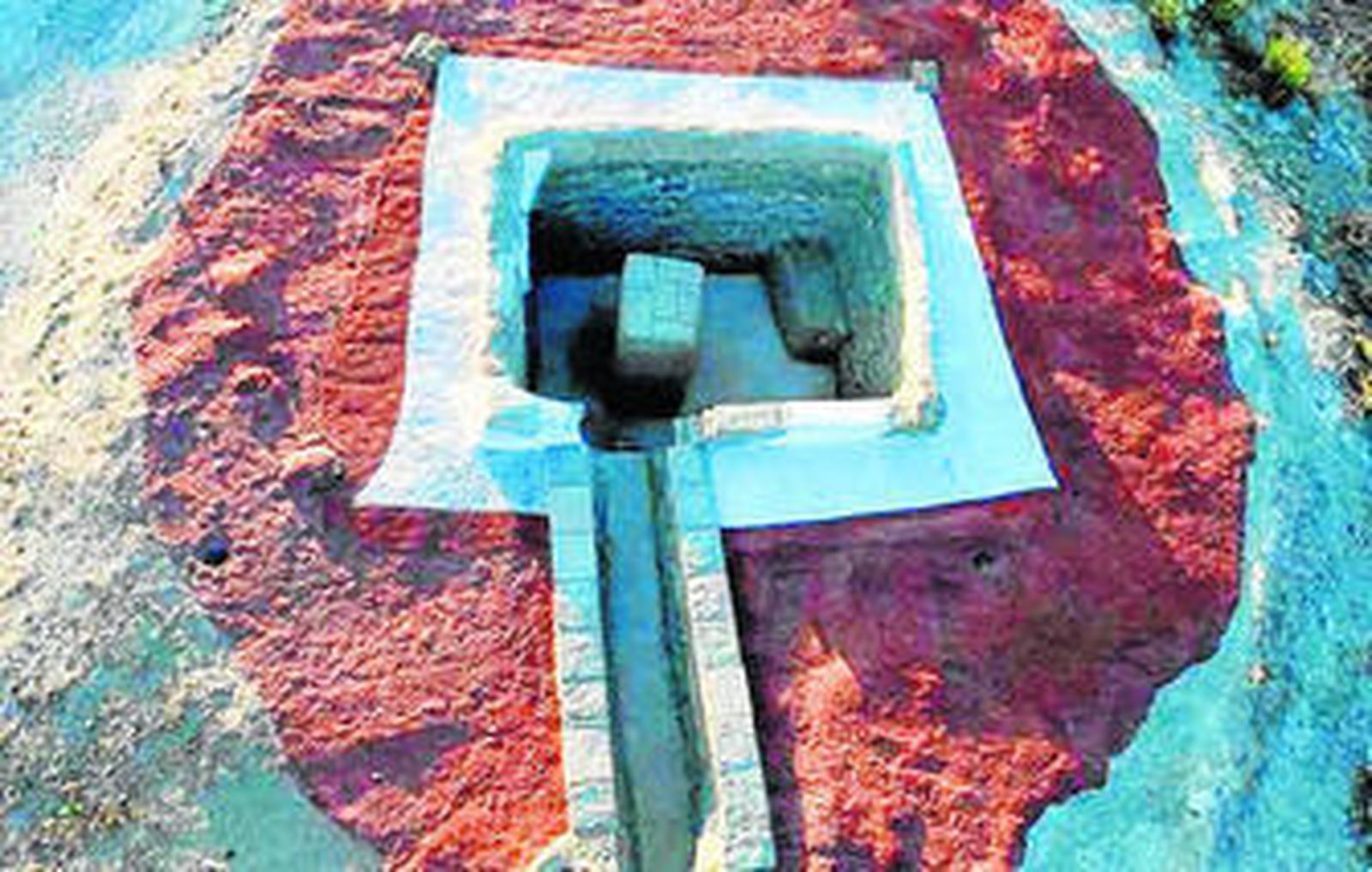 Uno de los túmulos investigados.