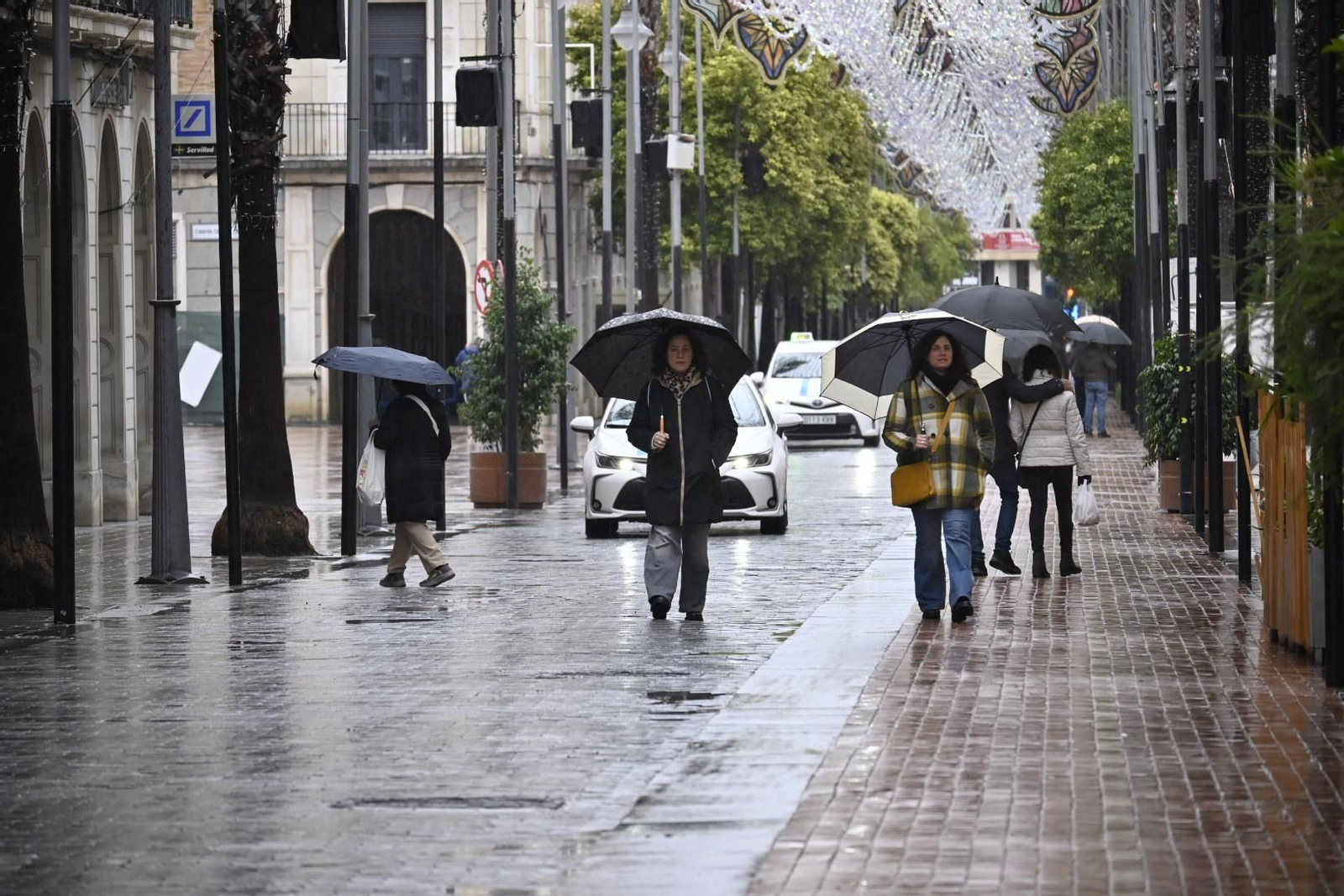 Imágenes de lluvia en la mañana del Domingo
