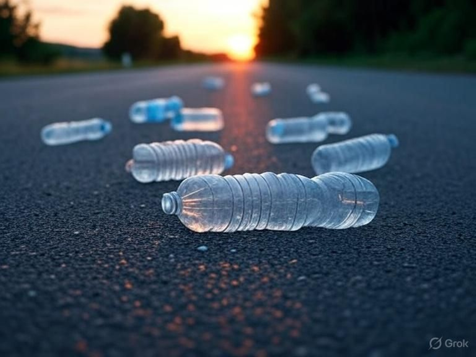 Recreación de una carretera asfaltada