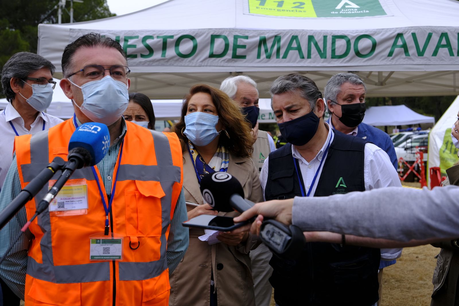 Fotogalería simulacro incendio forestal. Parque periurbano de Castala. Berja (Almería)