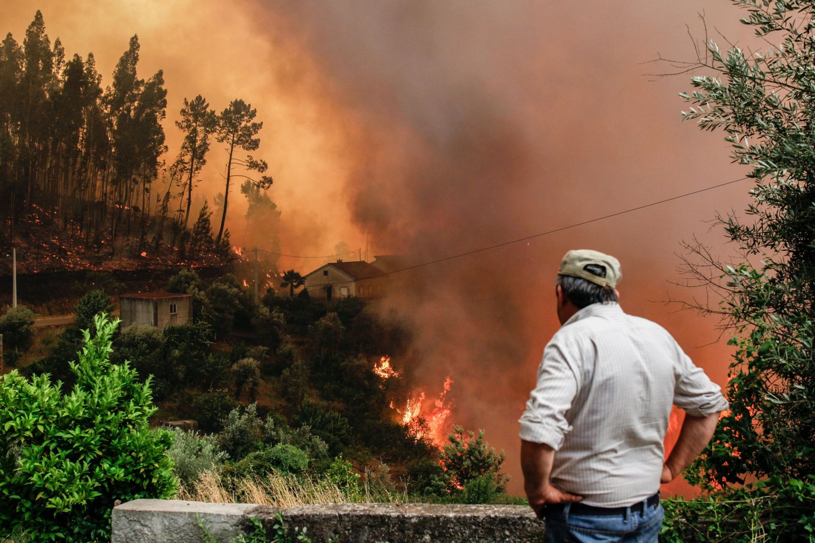 Las imágenes del grave incendio en Portugal