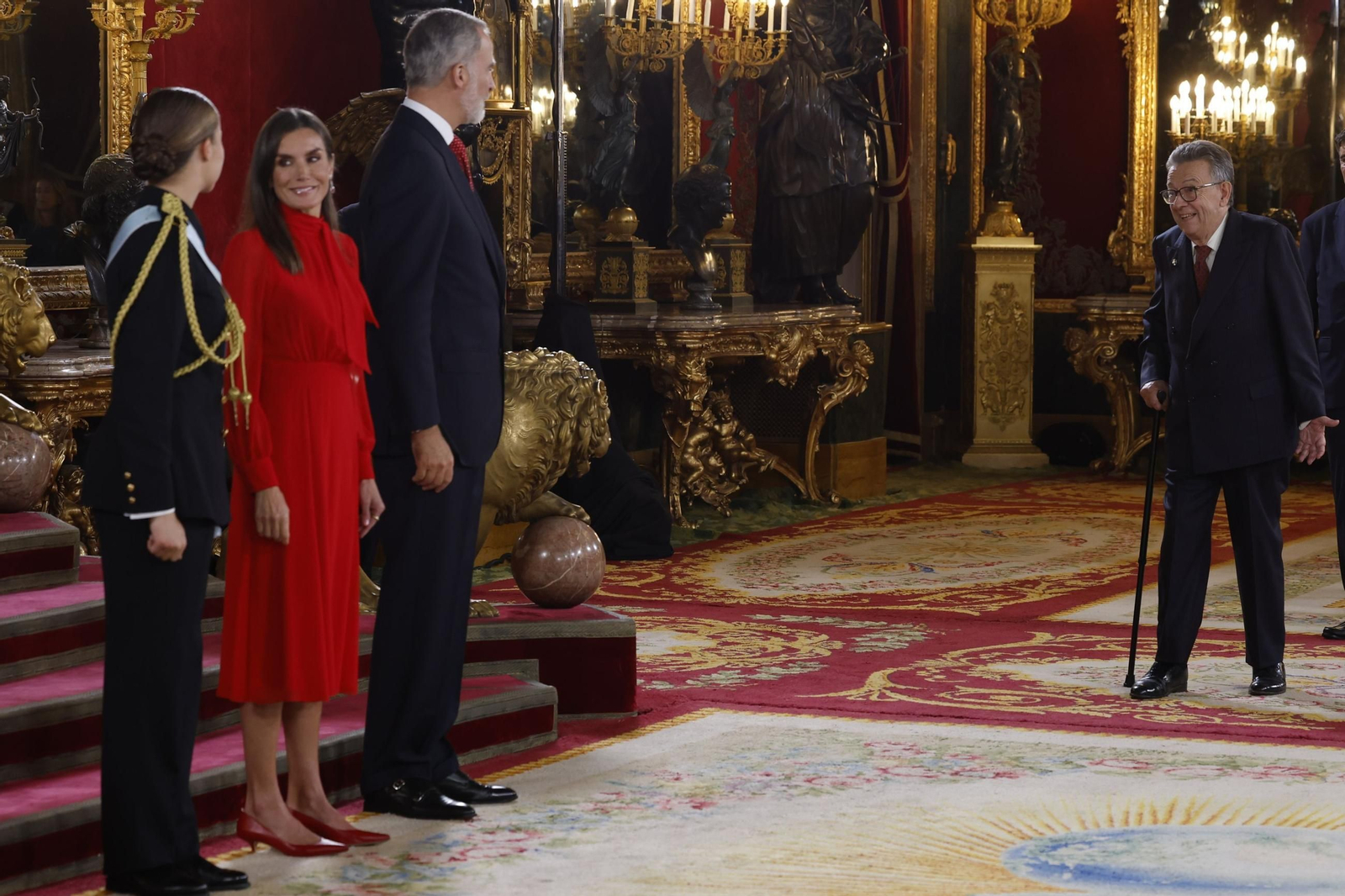 Las imágenes de la recepción de la Fiesta Nacional en el Palacio Real