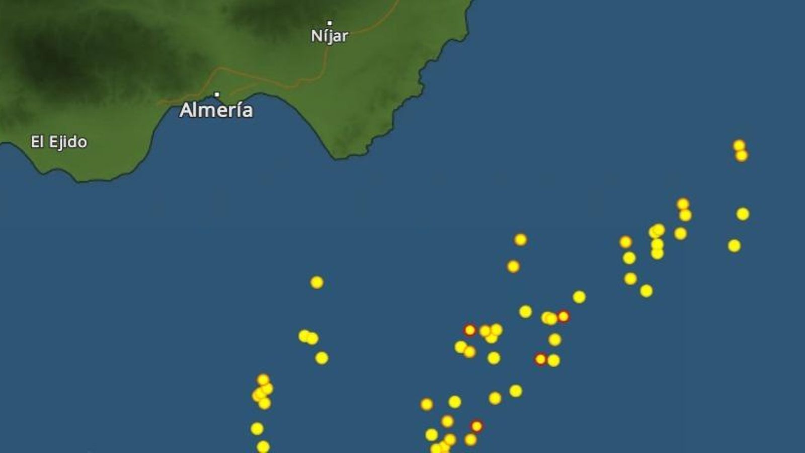 Situación de la actividad eléctrica actualizada a las 19:20h.