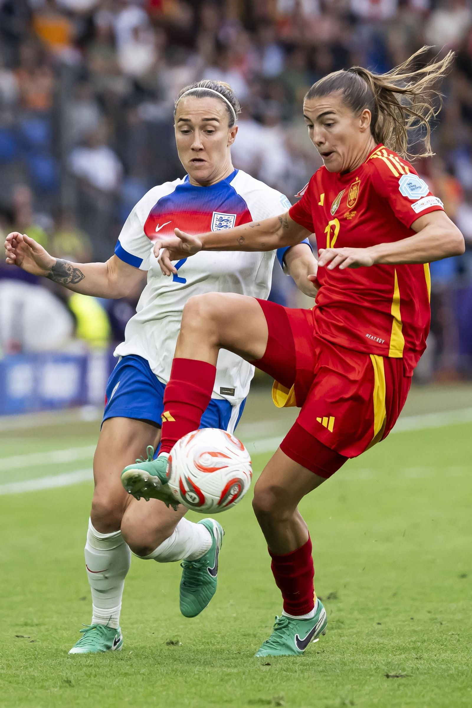 Las mejores imágenes de la final España - Inglaterra de la Eurocopa femenina