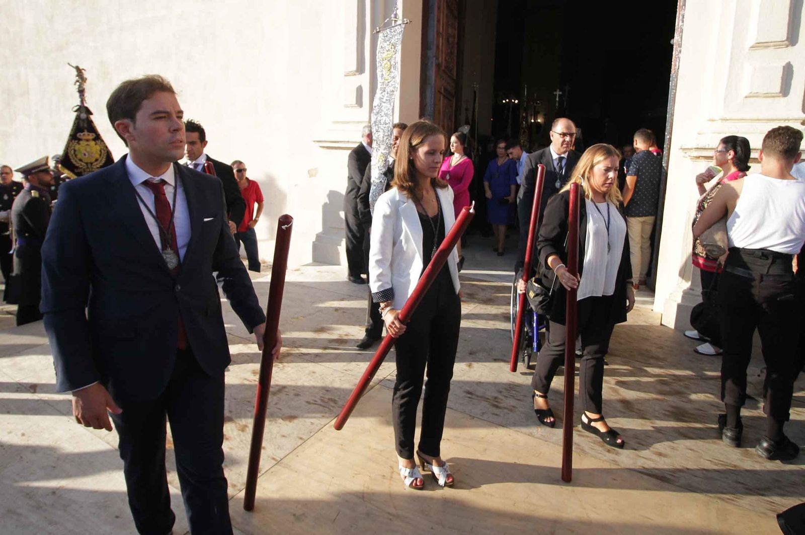 Imágenes del Señor de Pasión en la procesión del centenario de la hermandad