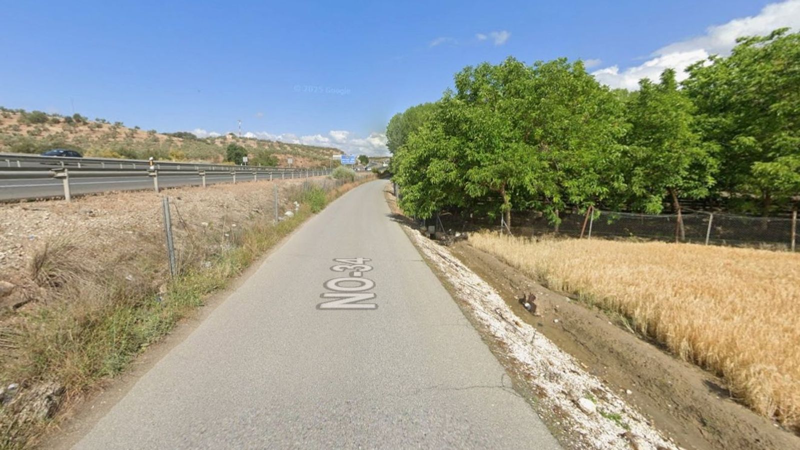 Vía de servicio entre Huétor Tájar y Villanueva Mesía