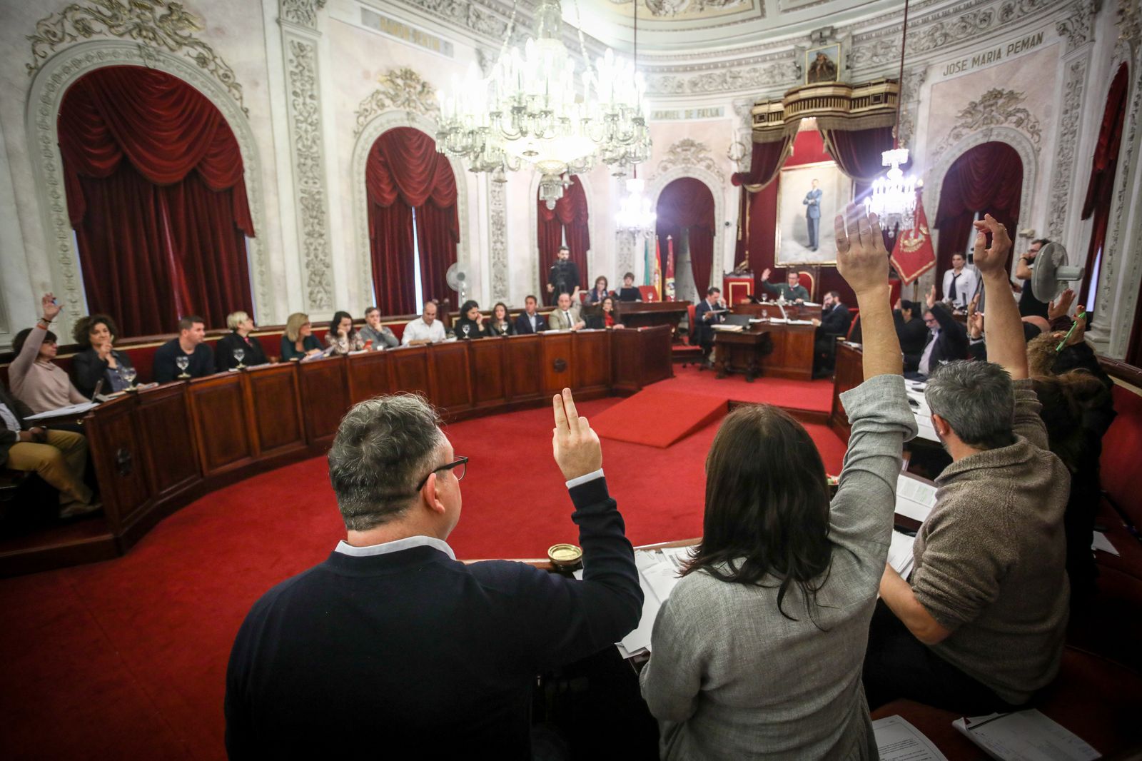 Un Pleno en el Ayuntamiento en noviembre de 2019.