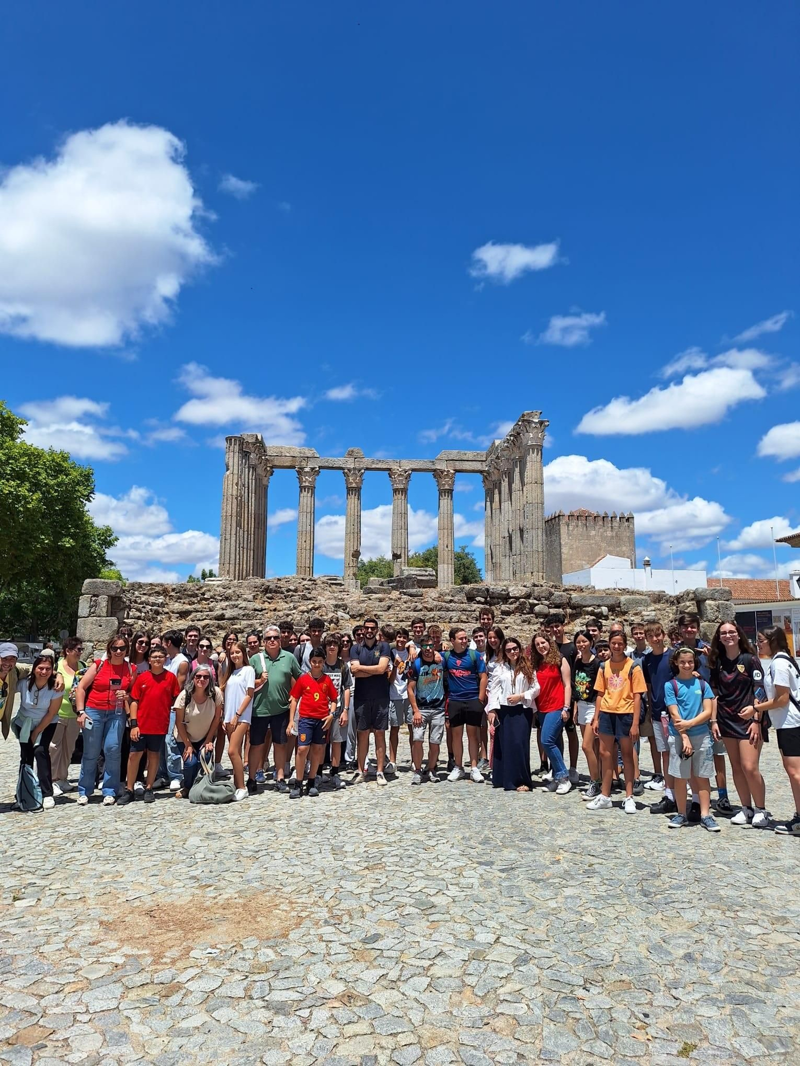 Los jóvenes de la Cruz Roja en Lisboa