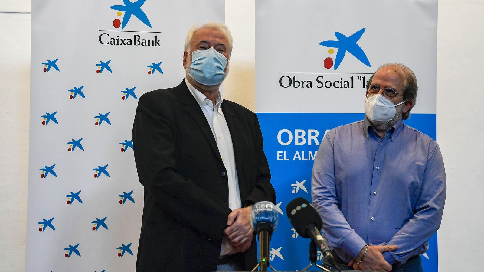 El director del Festival, Antonio Moral, y el director artístico de la OCG, Andre Marcon.