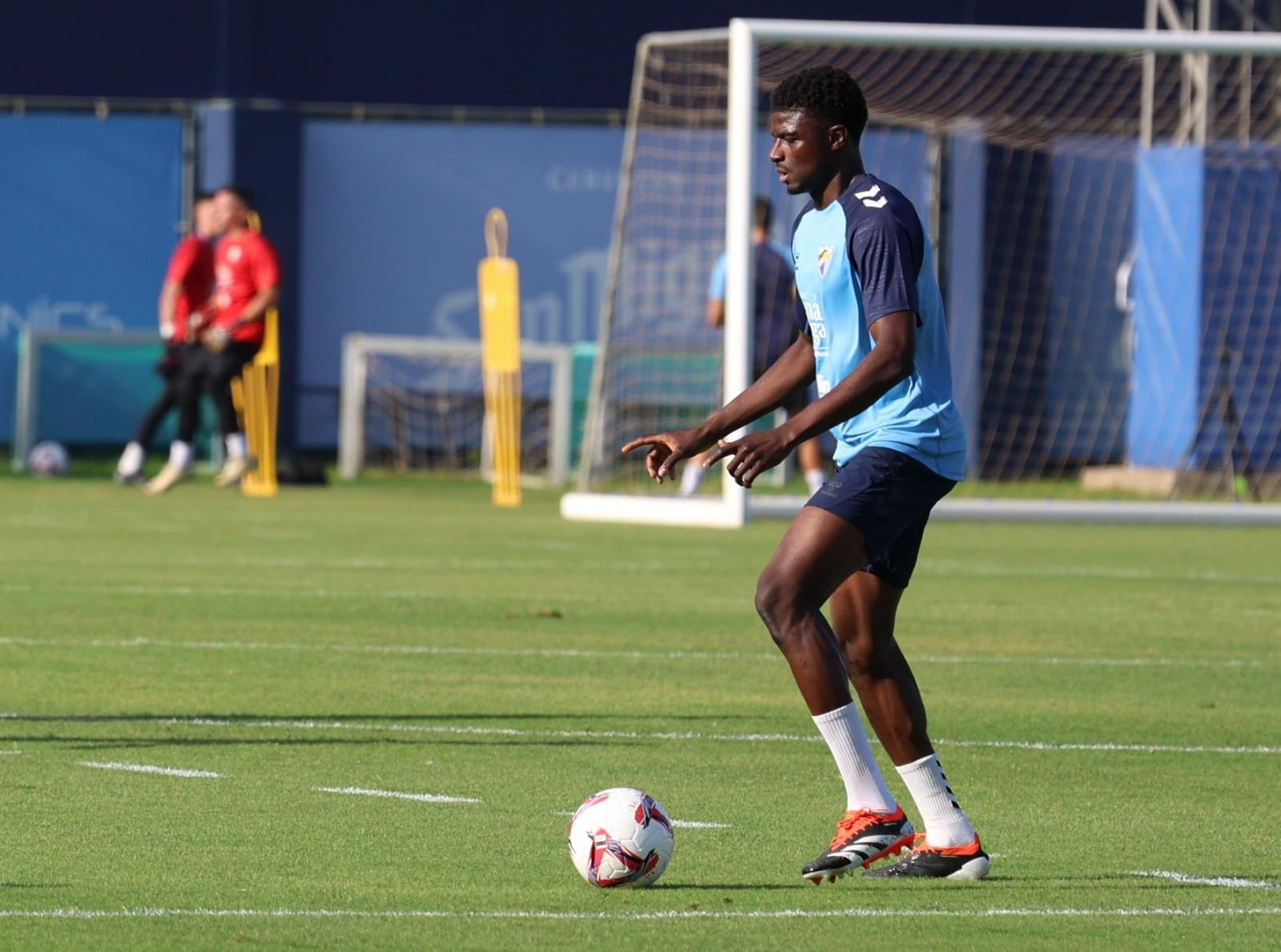 Haitam, como una moto en la última sesión del Málaga CF