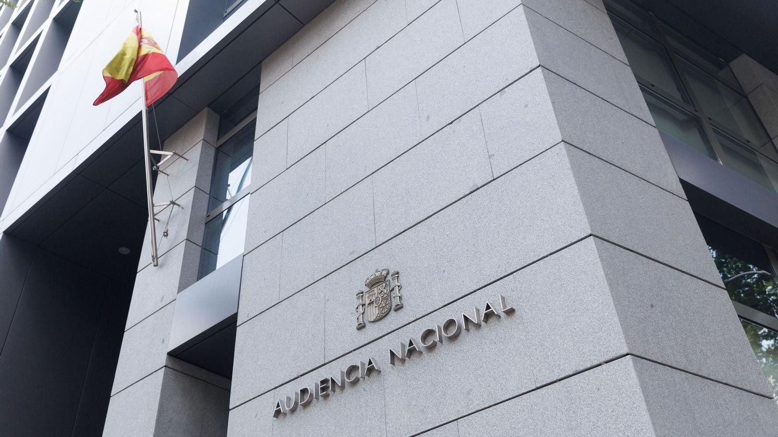 Fachada de la Audiencia Nacional, en Madrid.