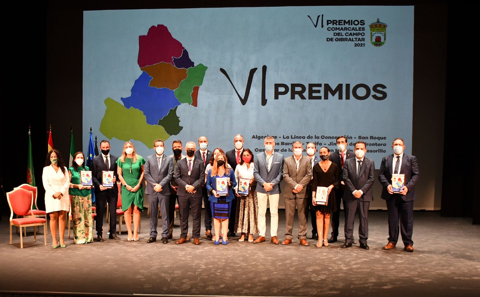 Los galardonados en los VI Premios Comarcales.