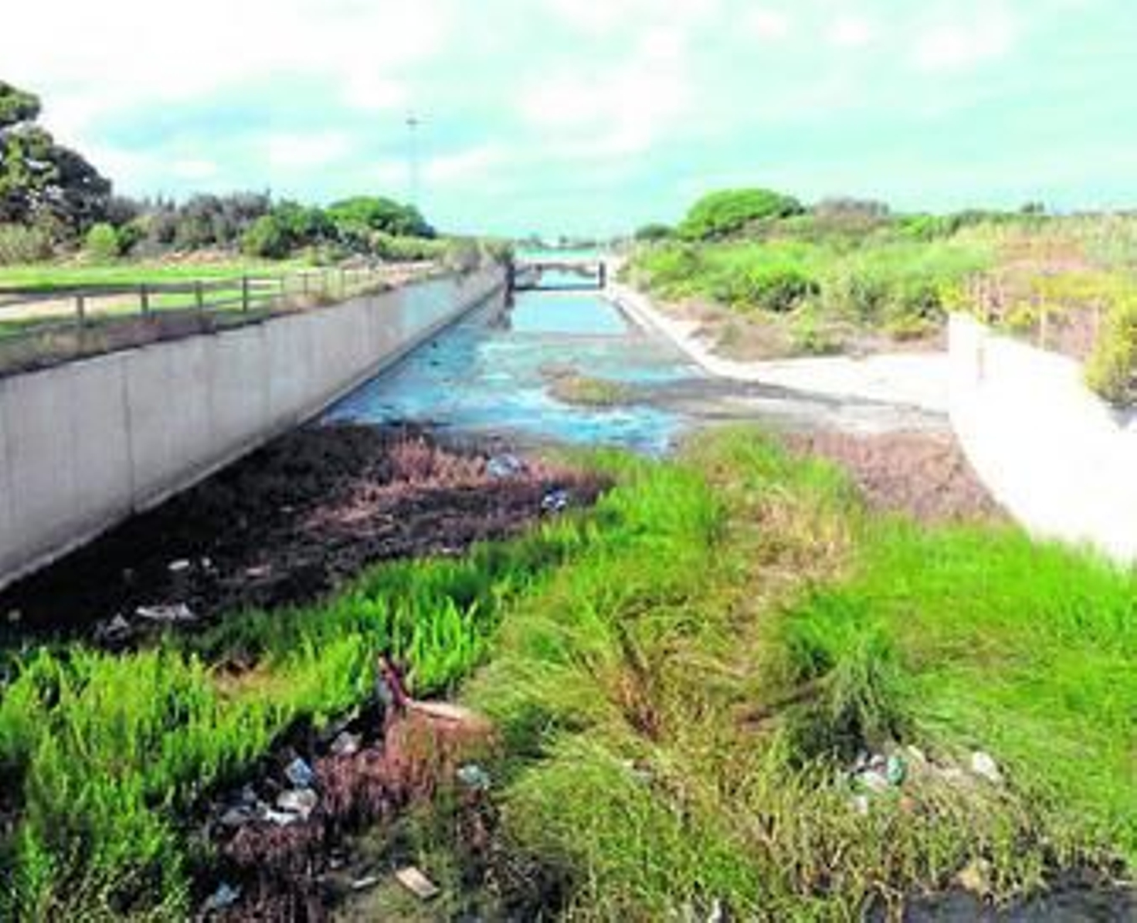 Una vista del arroyo Alcántara en la actualidad.