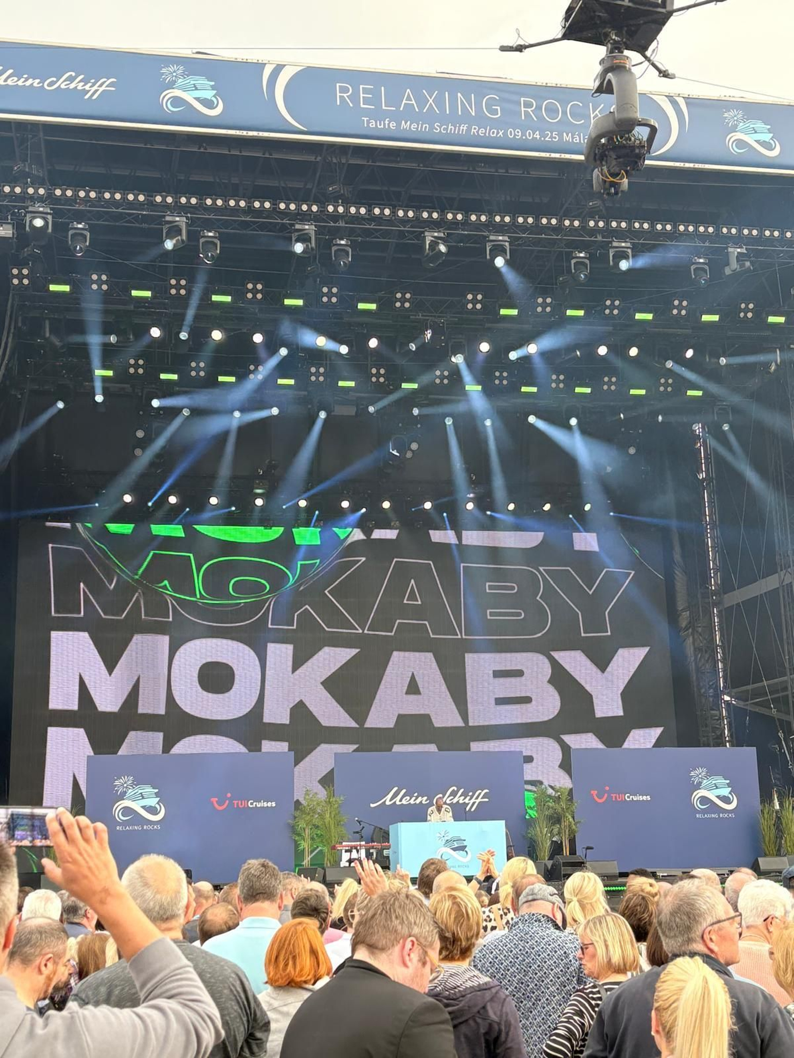 Las fotos del concierto de Robbie Williams en el puerto de Málaga.