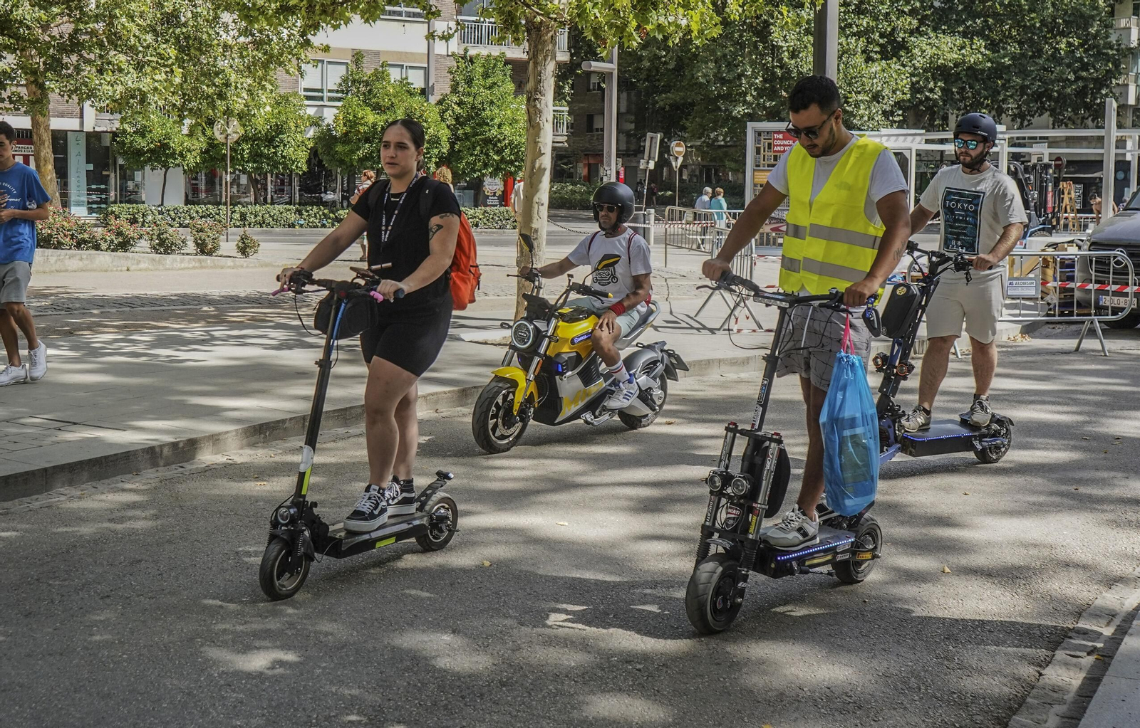 Concentración de patinetas