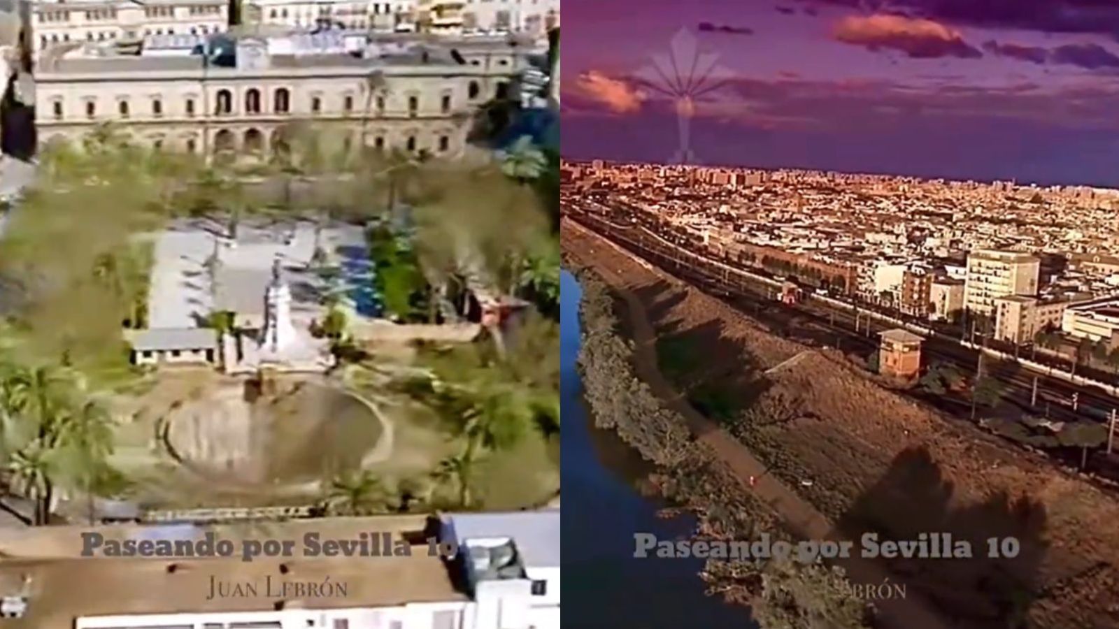 Así era Sevilla desde el aire en la década de los 80