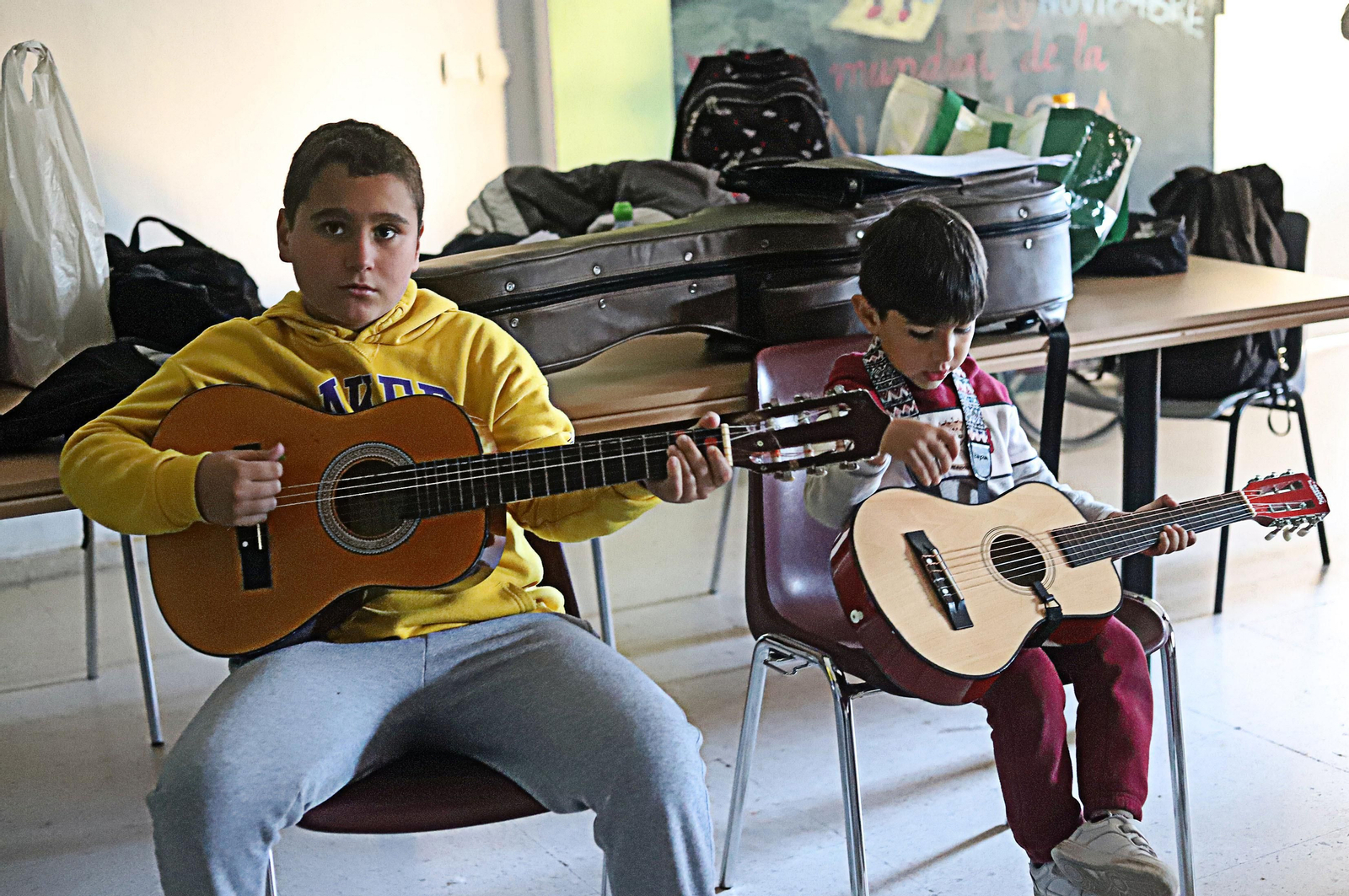 Imágenes del aula de Carnaval del Colegio de la Hispanidad