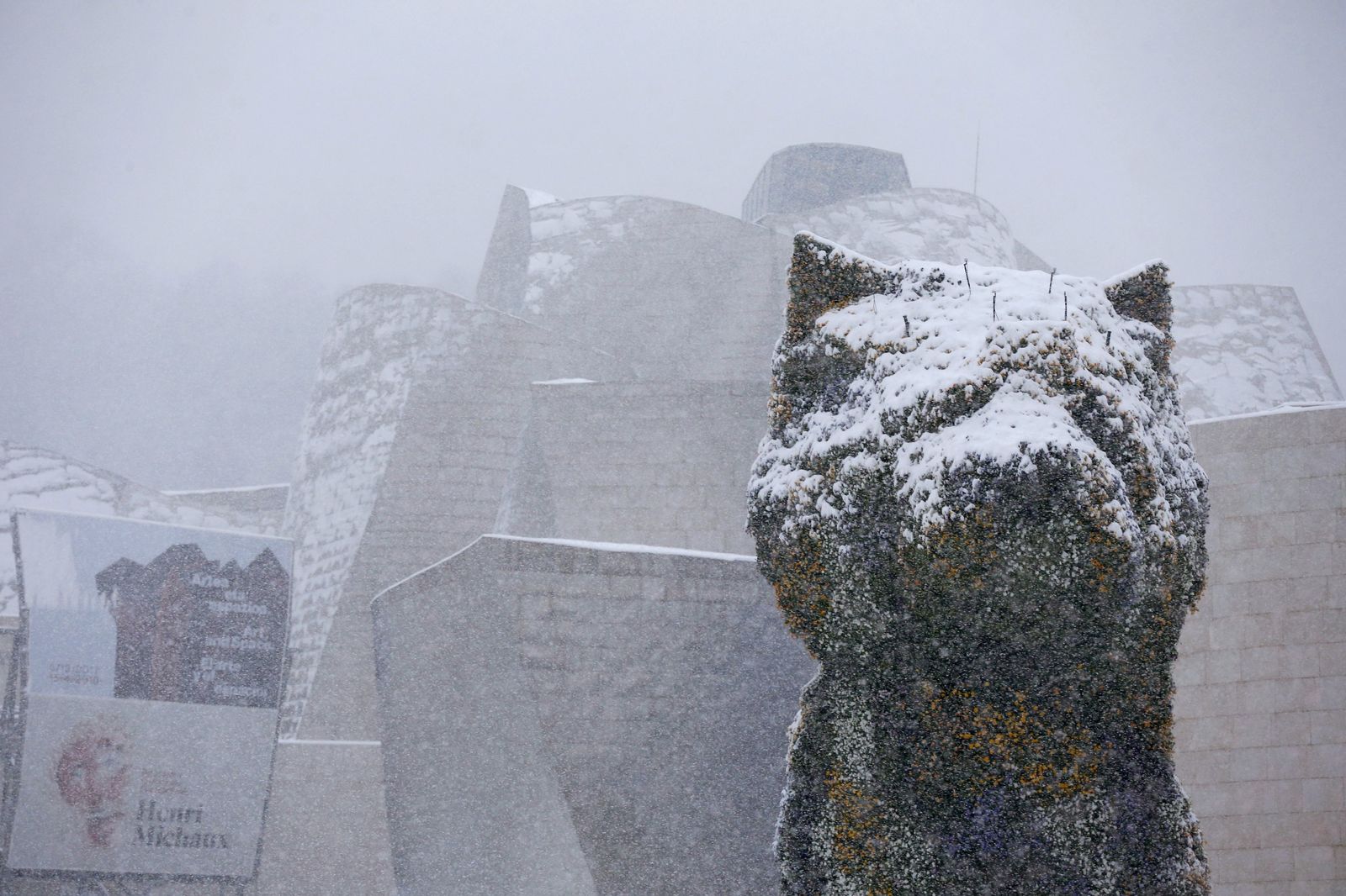 La nieve ha teñido de blanco el País Vasco